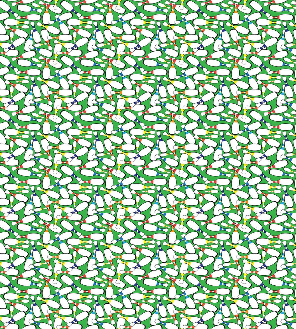 Colorful Pins on Green — Pattern