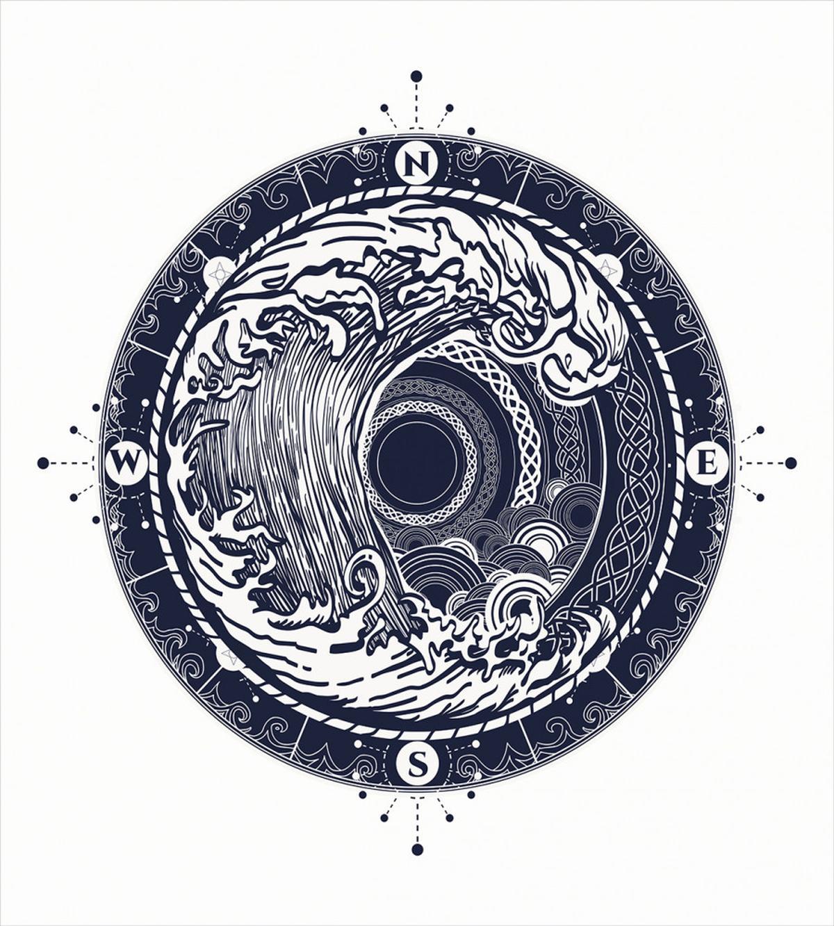 Sea Navigation Big Wave — Pattern