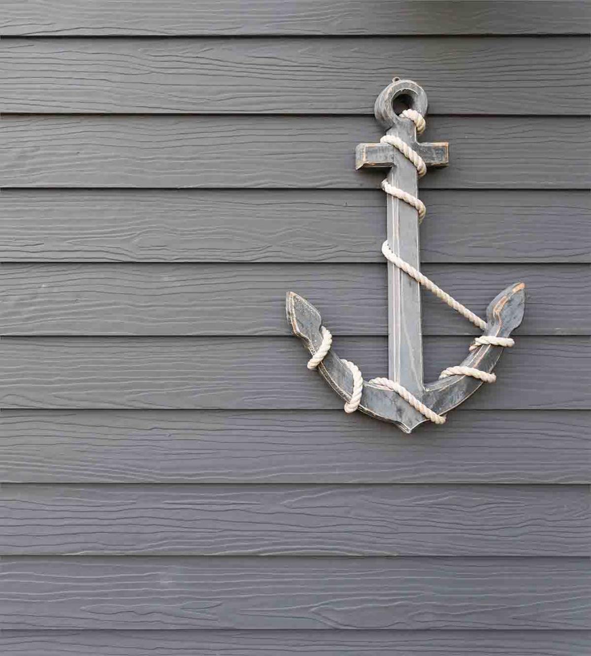 Antique Wall Navy Nature — Pattern