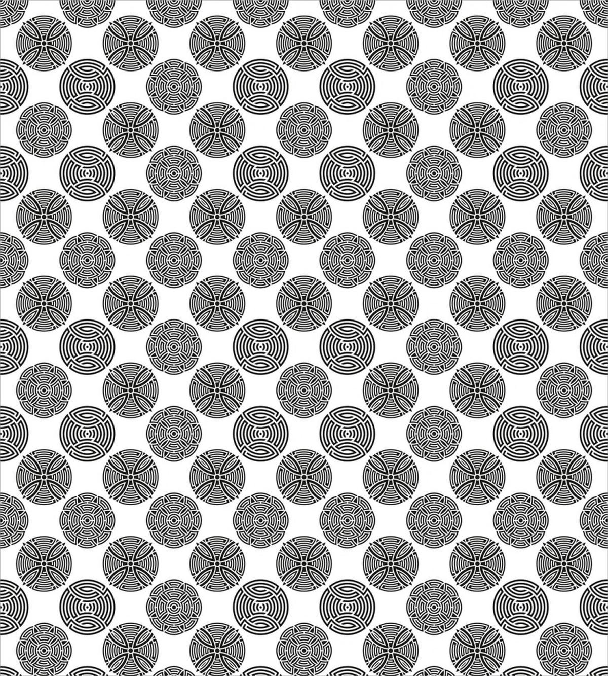 Creative Maze Motif Rounds — Pattern