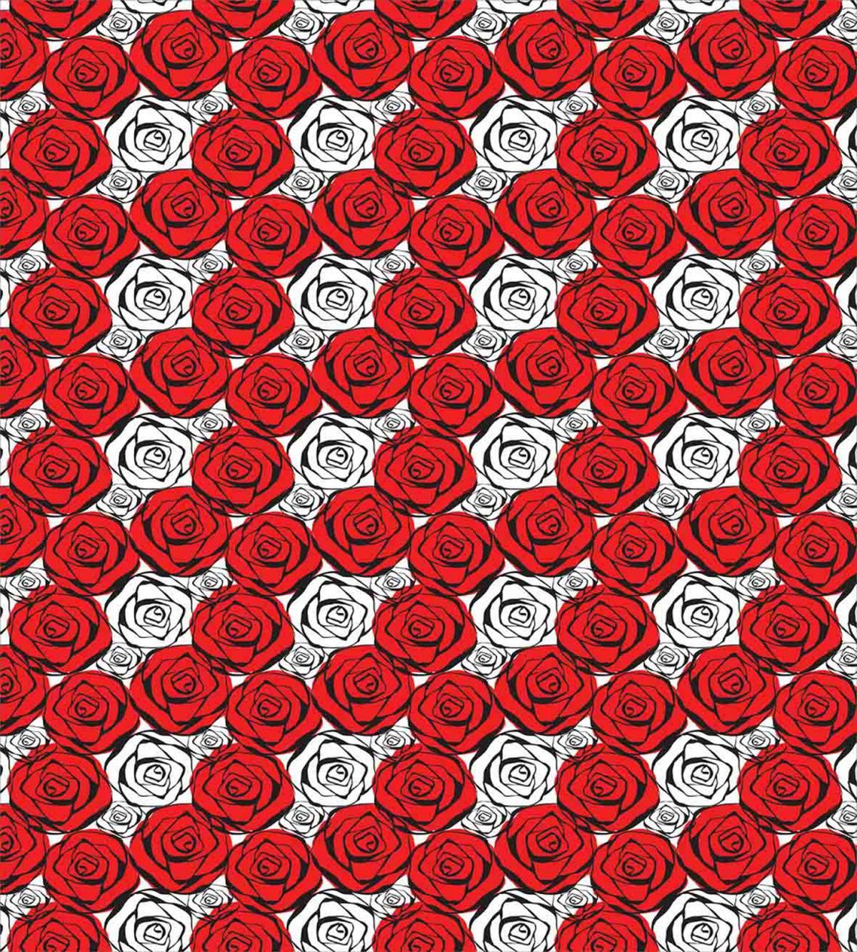 Roses Contours — Pattern