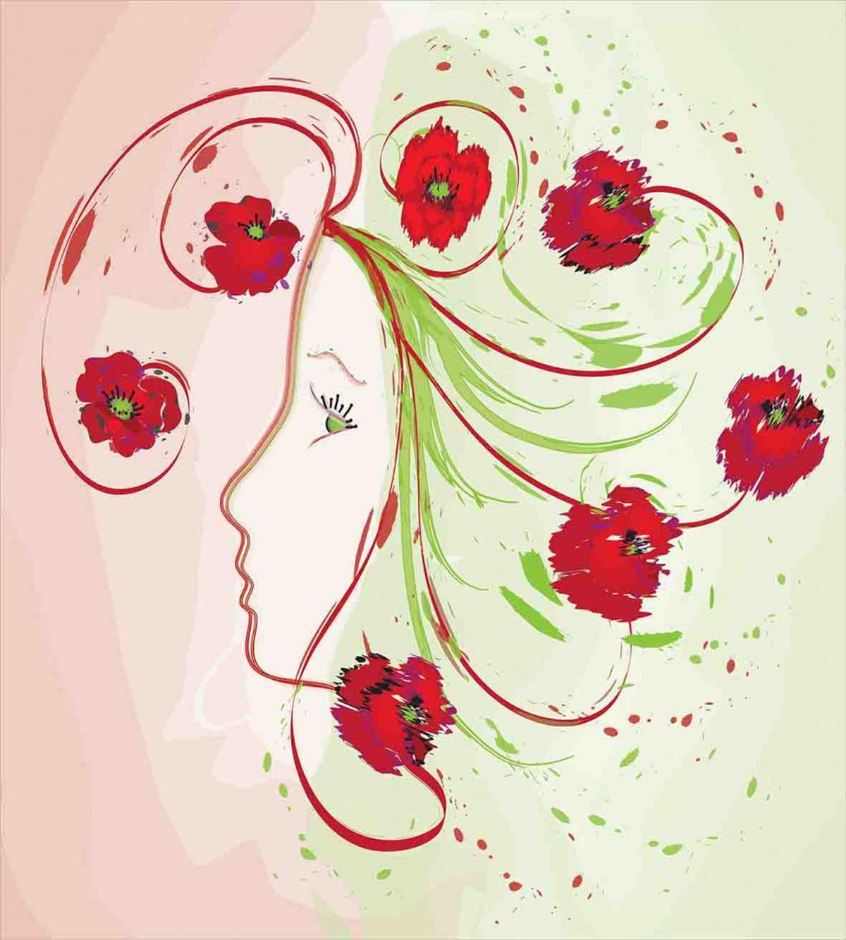 Watercolor Poppy — Pattern