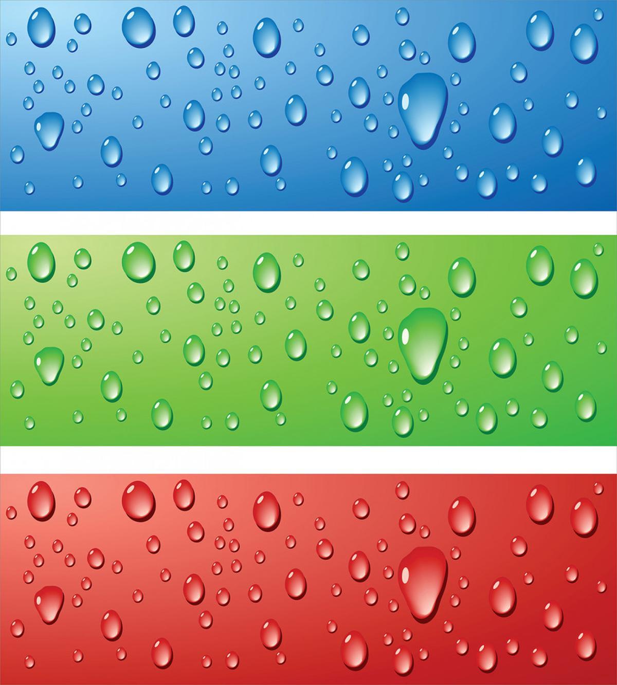Water Drops on a Plastic — Pattern