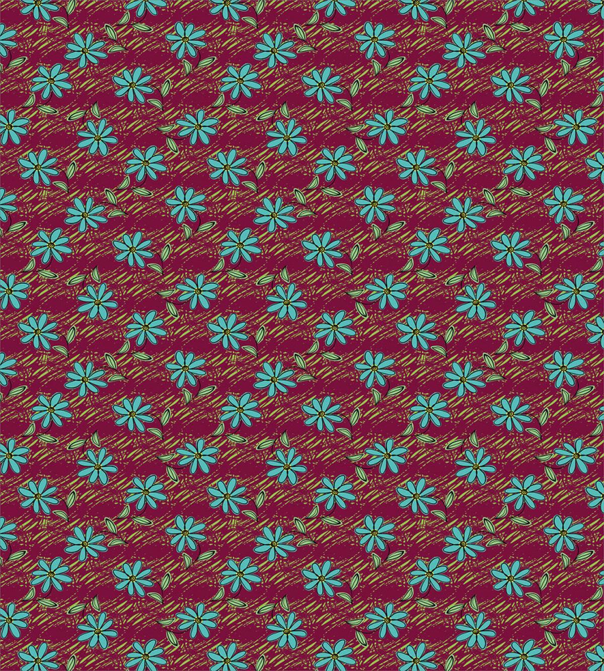 Vivid Garden Buds Blooming — Pattern
