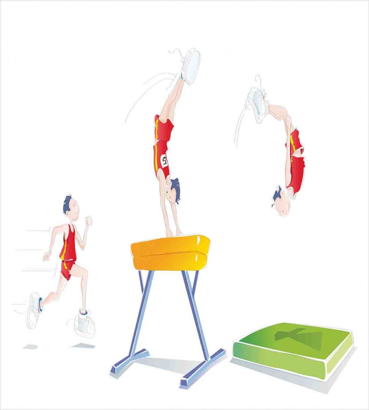 Man and Pommel Horse — Pattern