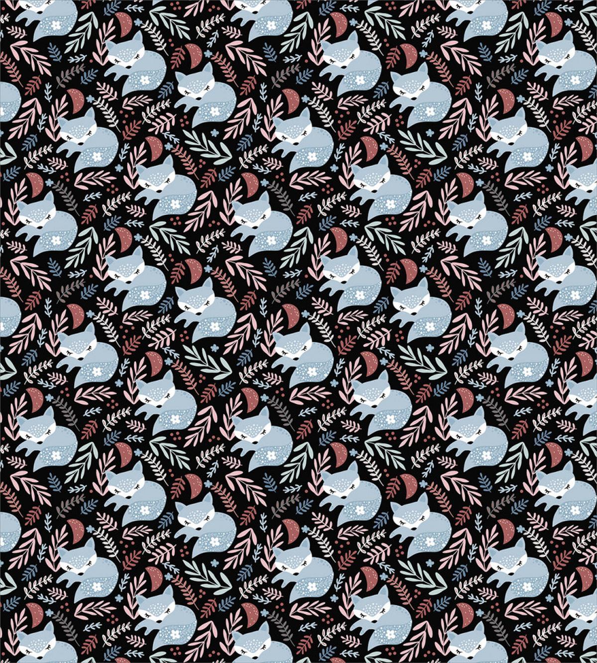Sleeping Animal and Branches — Pattern