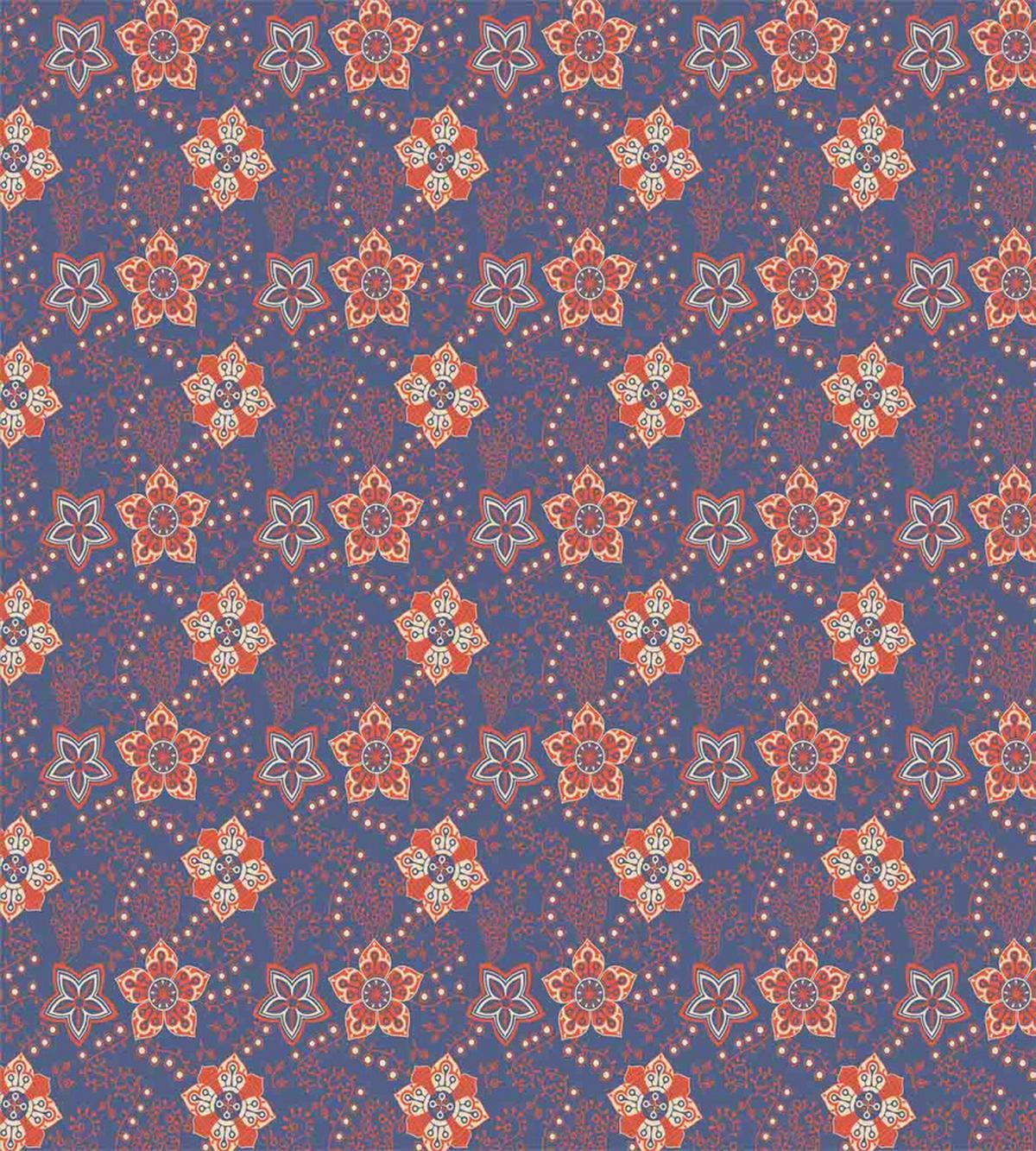 Flower Scroll Swirls — Pattern