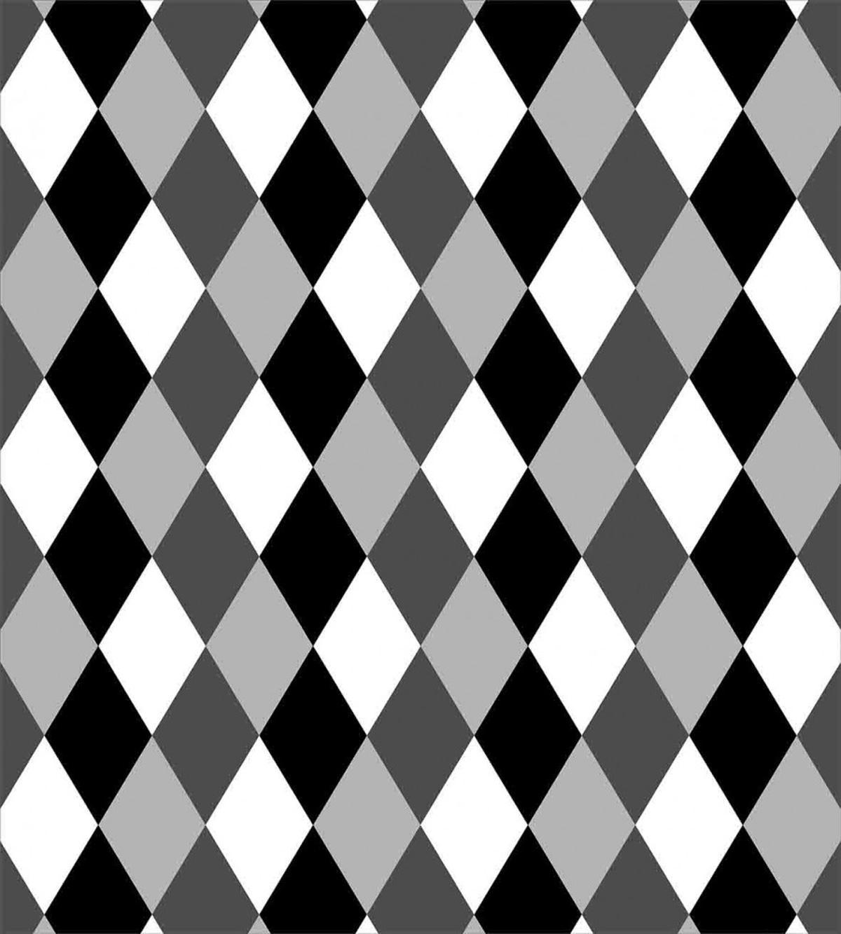 Black and White Rhombus — Pattern
