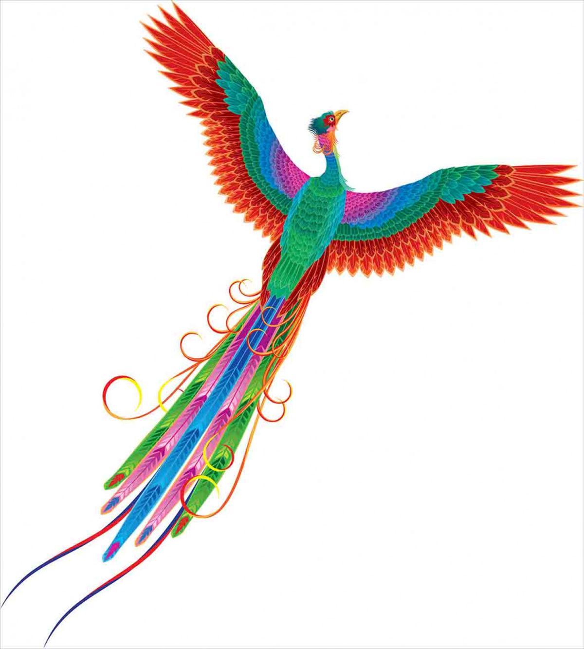 Chinese Bird Rising — Pattern