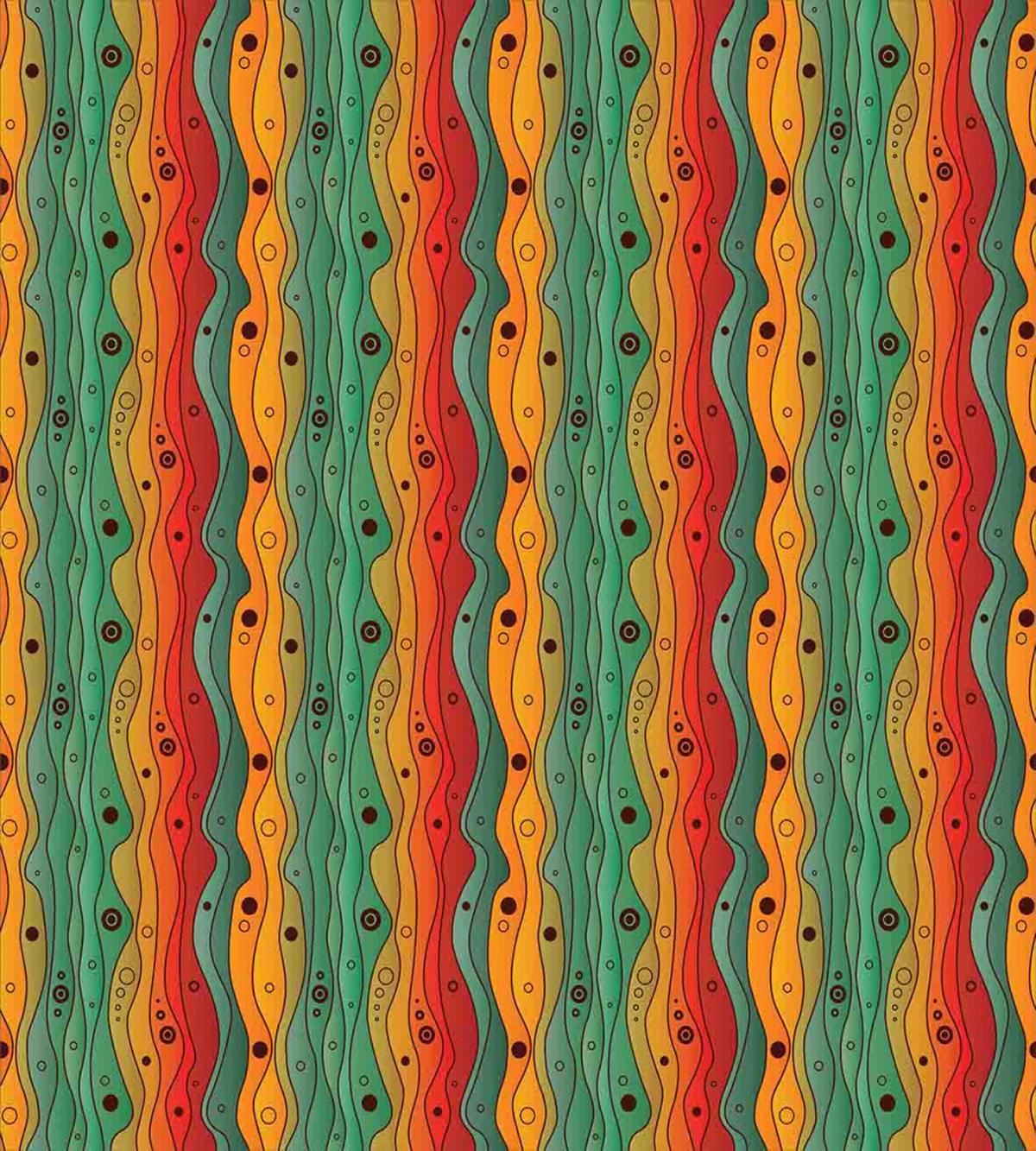 Wavy Vertical Lines Retro — Pattern