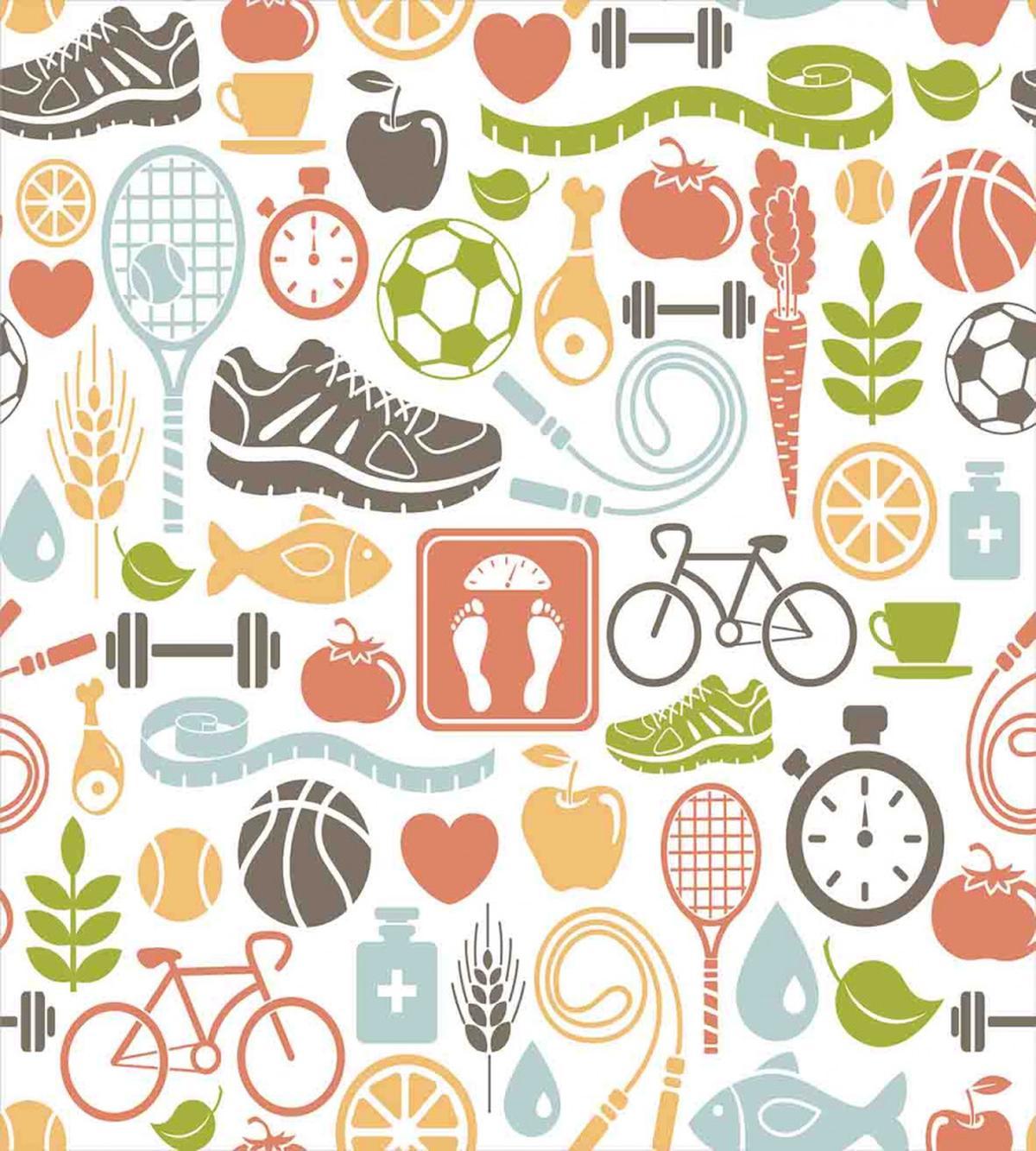 Fitness Sport Healthy — Pattern