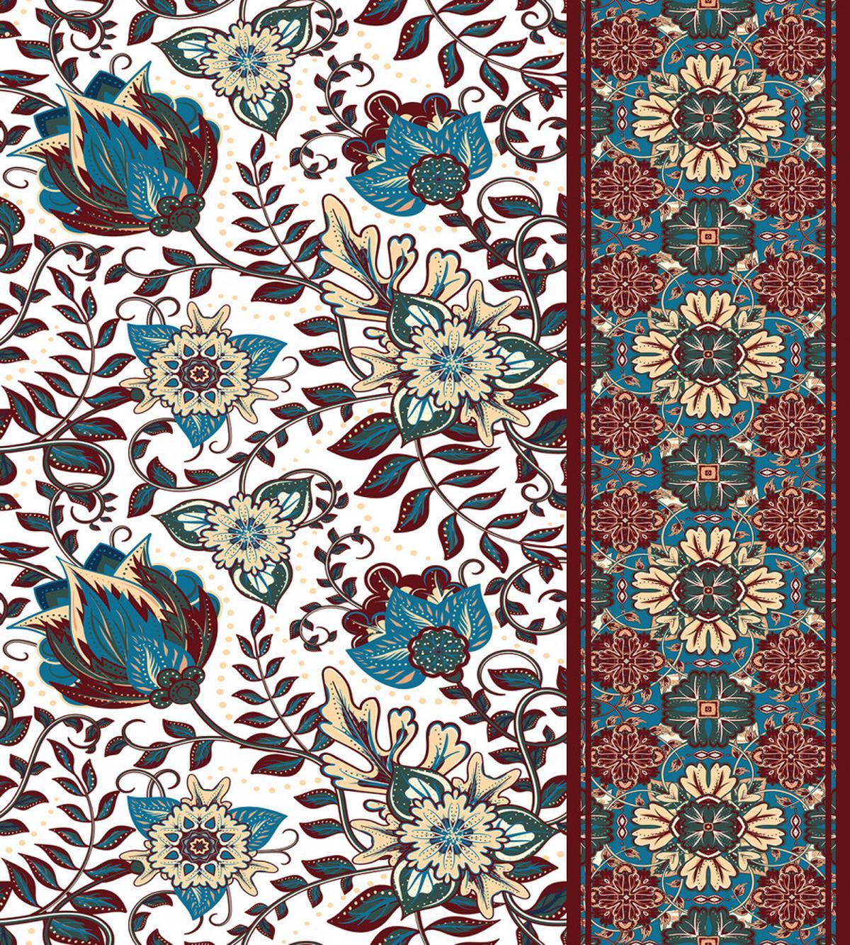 Ornate Floral Border — Pattern