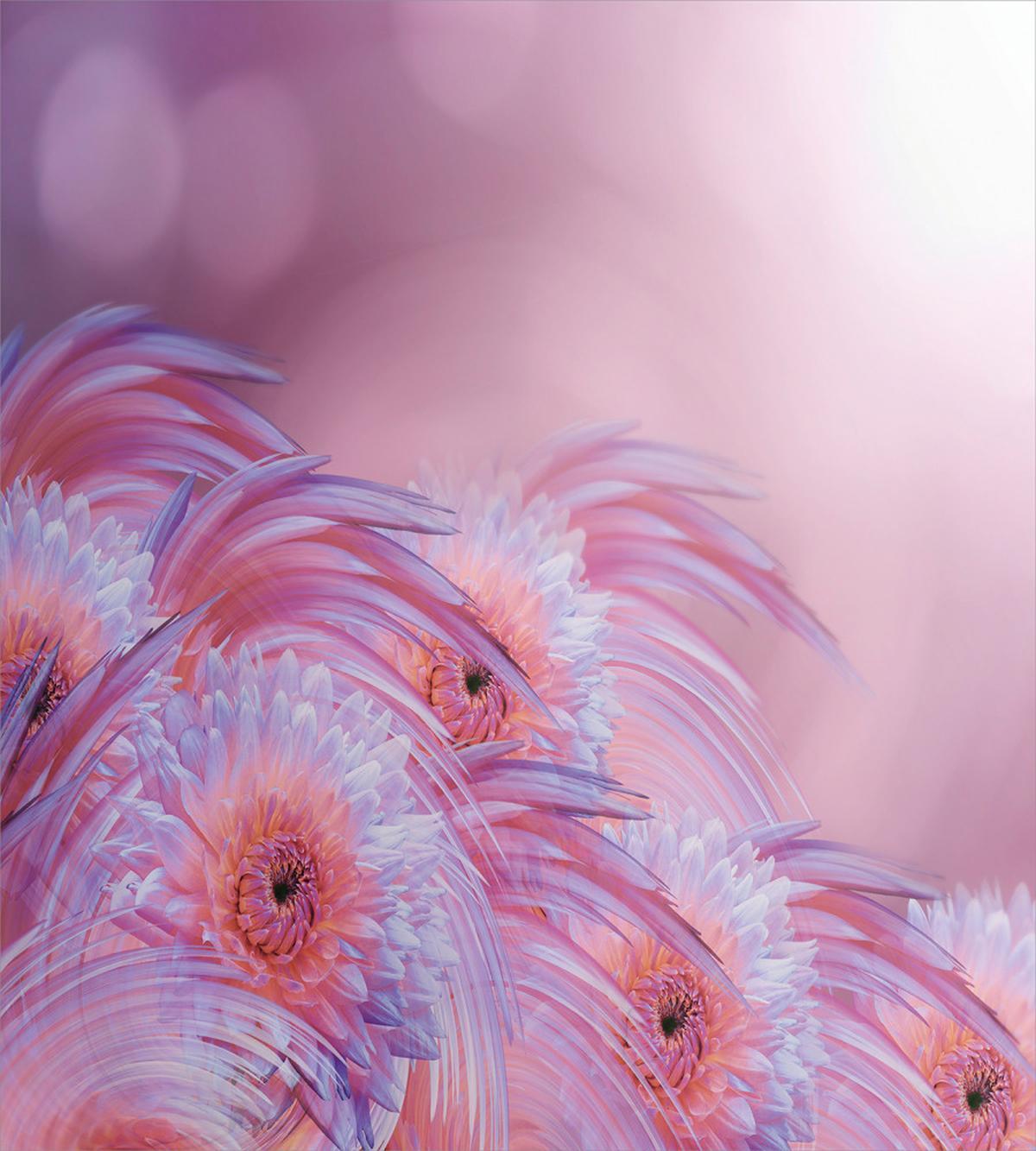 Summer Dahlia Flowers — Pattern