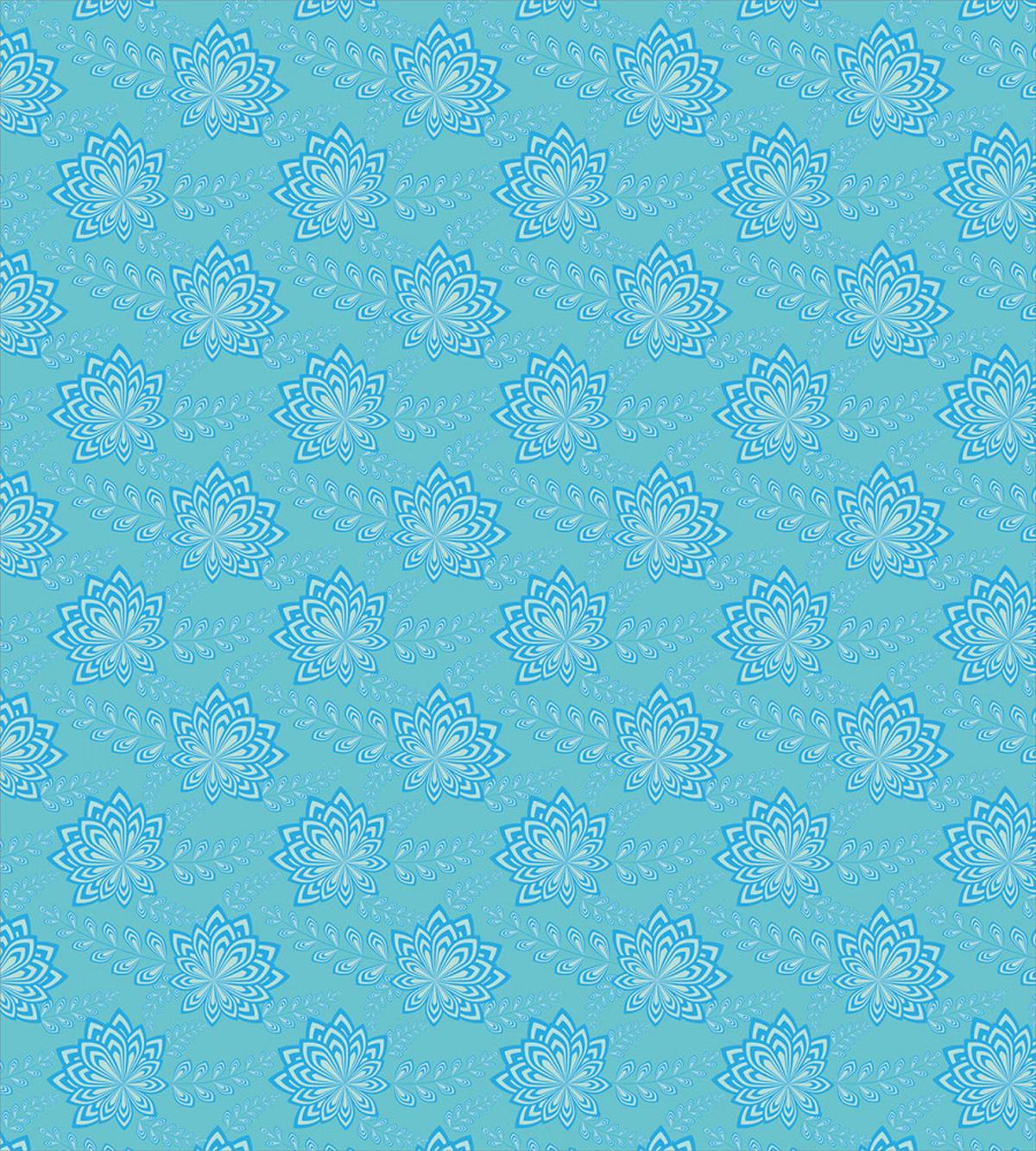 Pointy Petals Flowers Leaves — Pattern