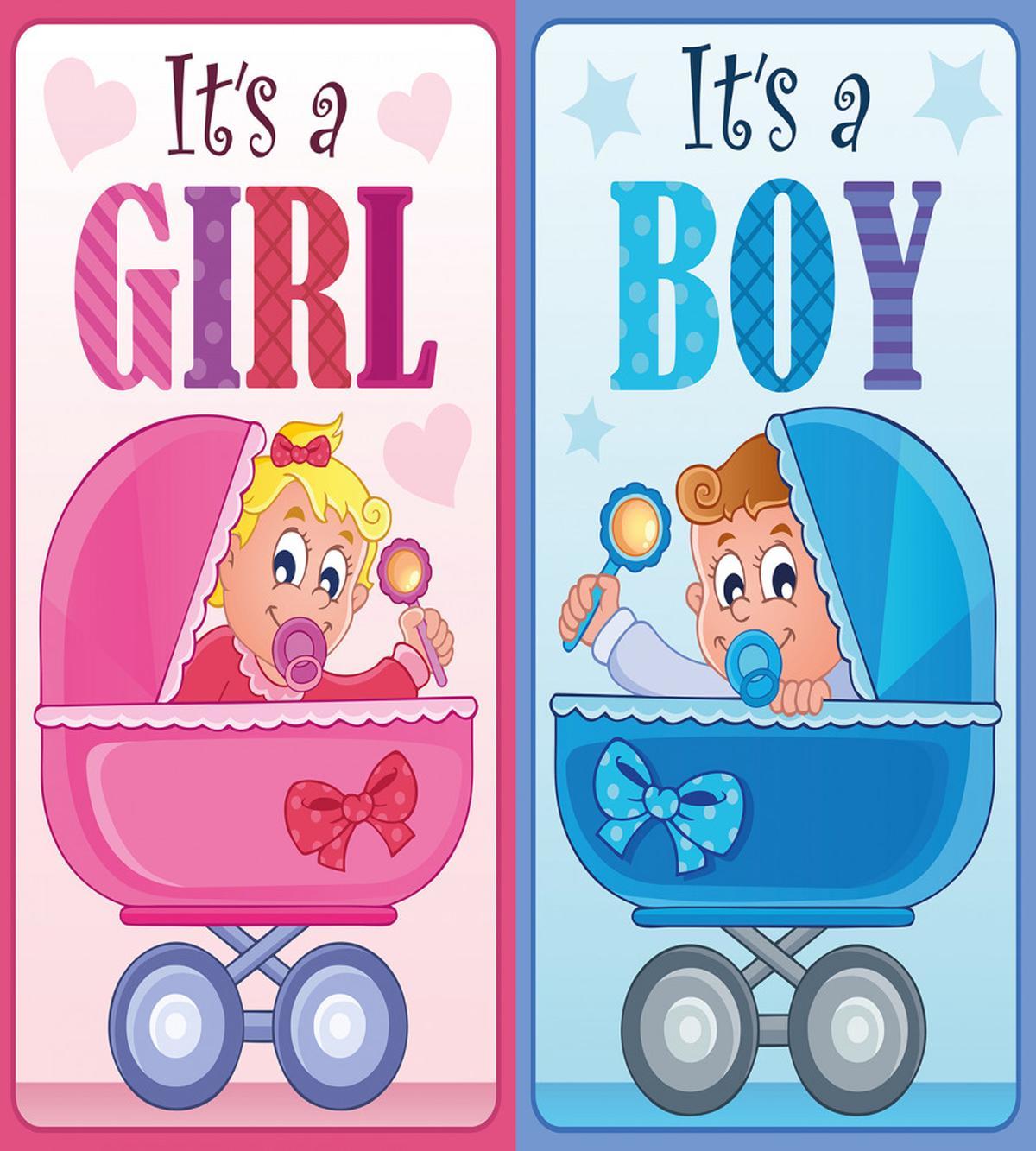 Girl and Boy Carriage — Pattern