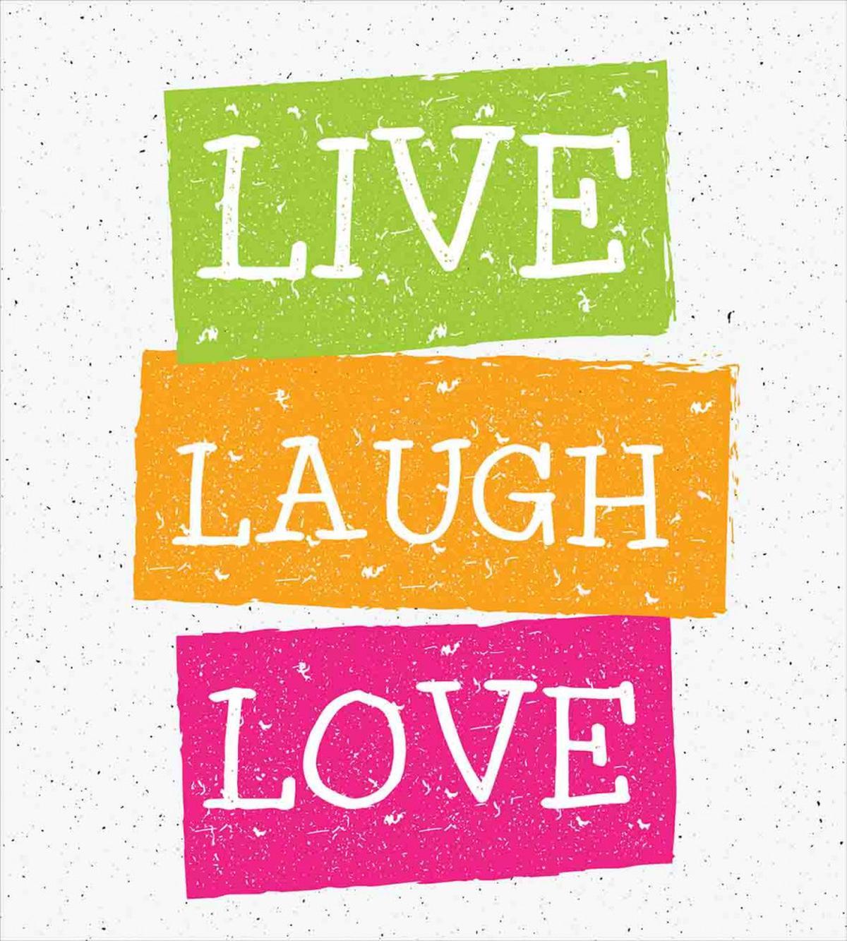 Live Laugh Love Vibrant — Pattern