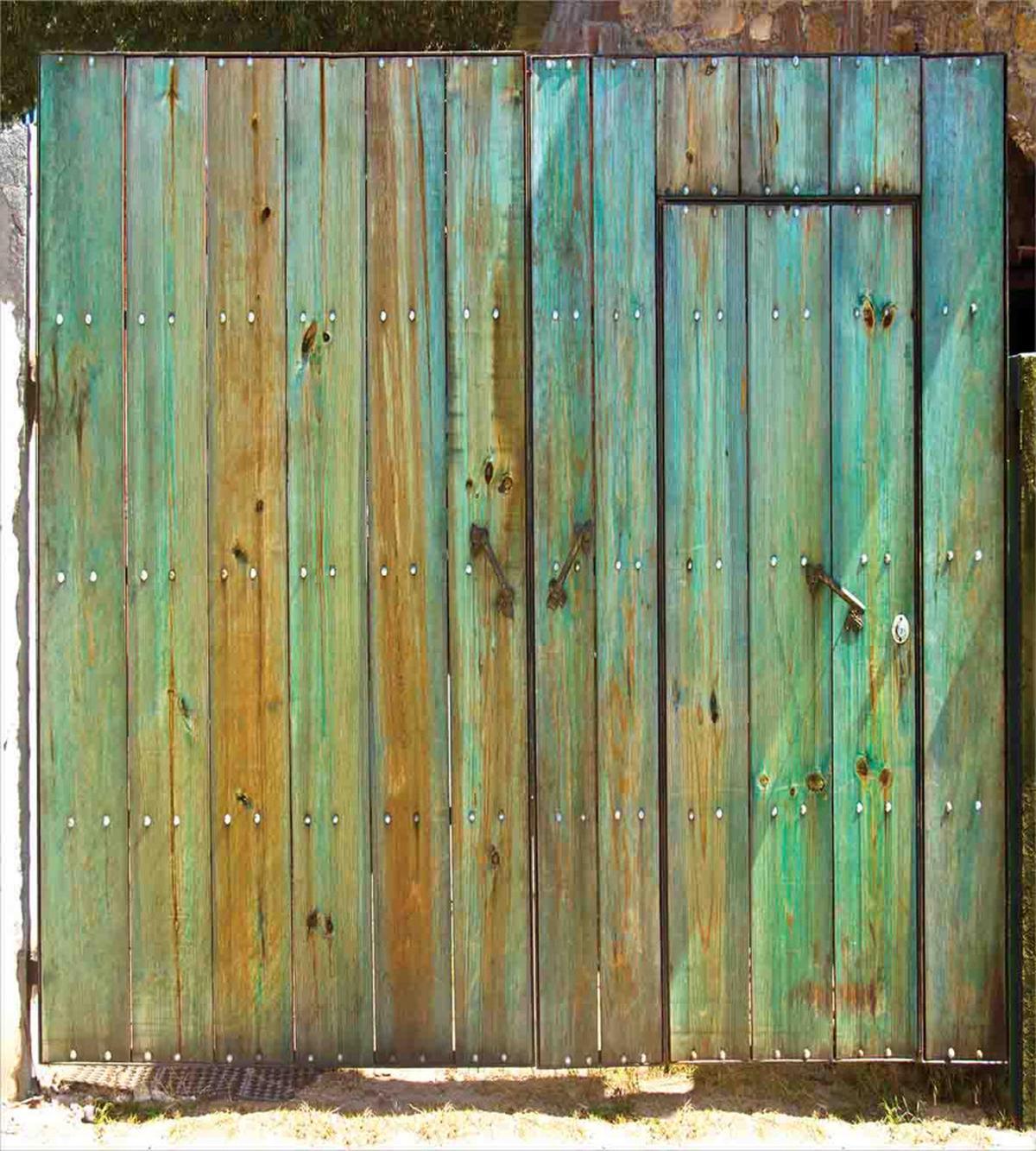 Rustic Old Wooden Gate — Pattern
