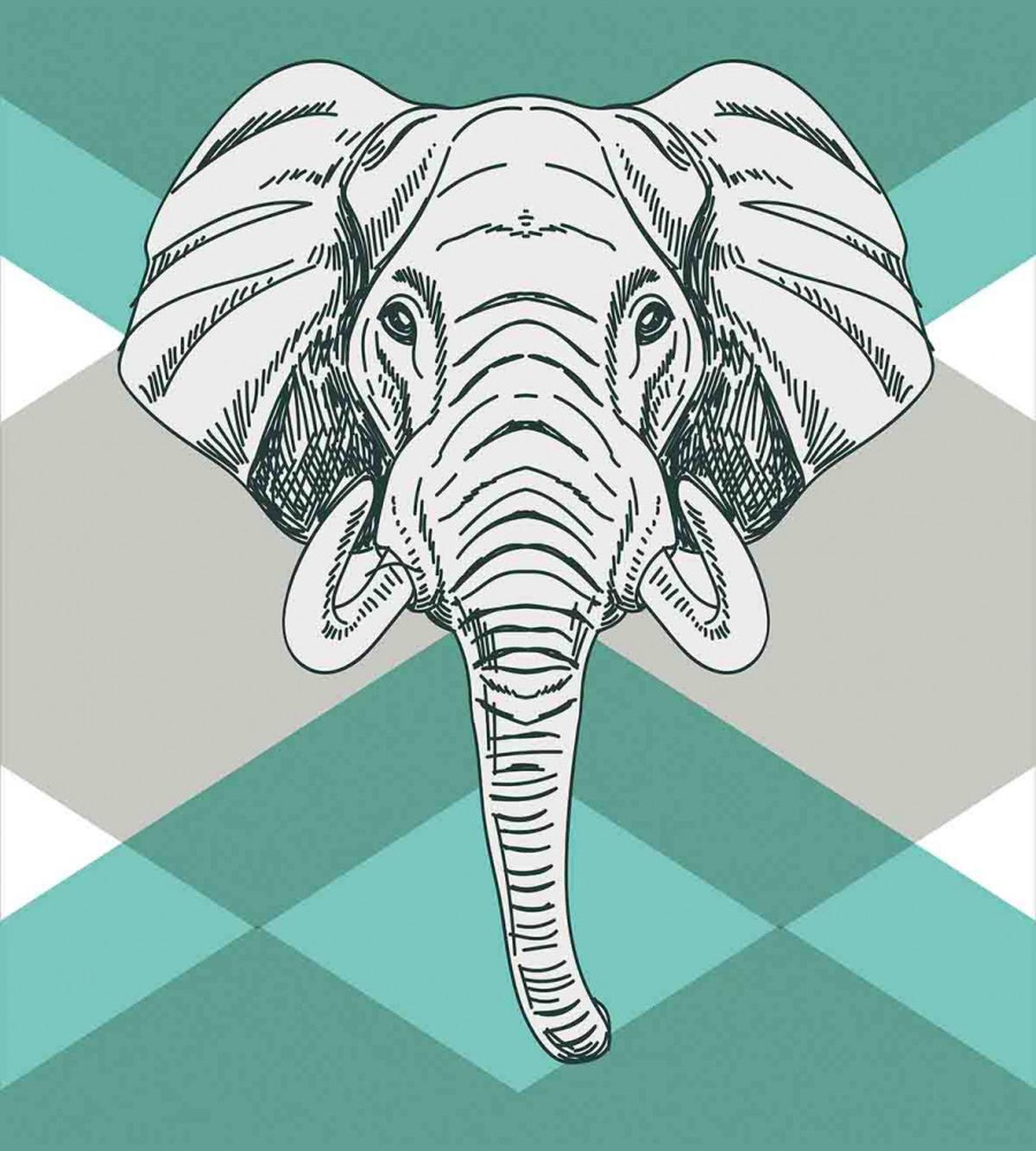 Minimalist Boho Elephant — Pattern