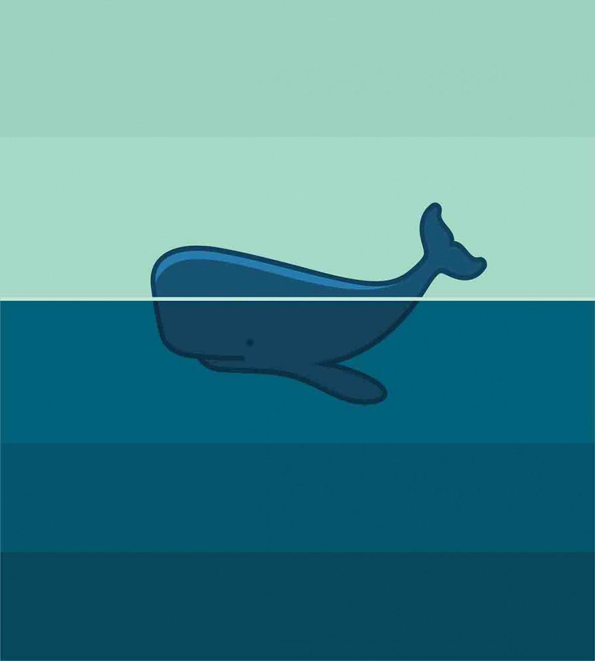 Blue Whale in the Sea — Pattern