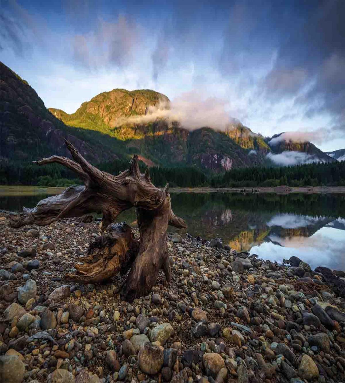 Mountain Lake Skies — Pattern