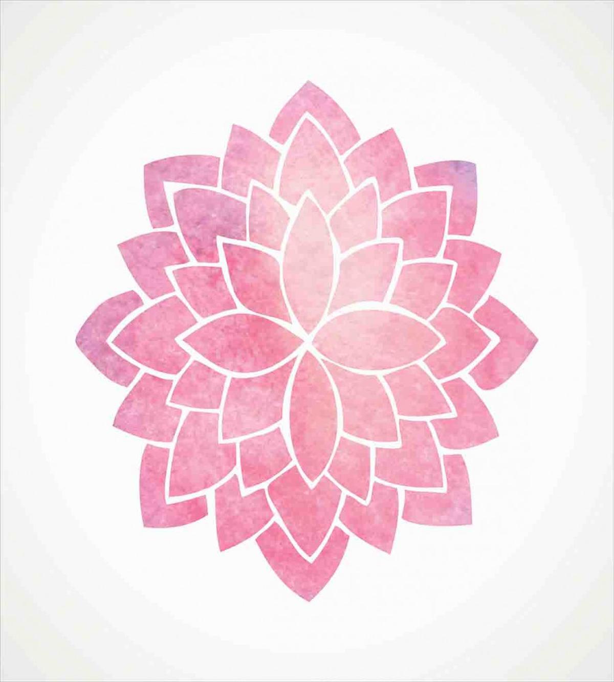Yoga Lotus Flower Art — Pattern