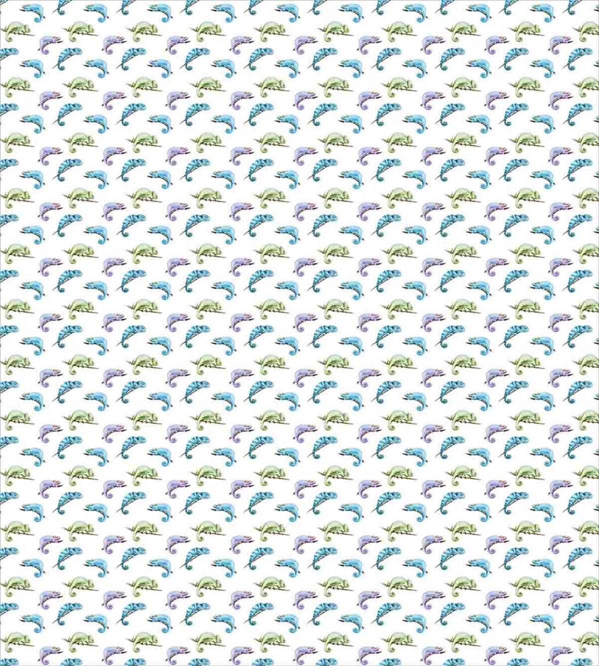 Watercolor Chameleon — Pattern