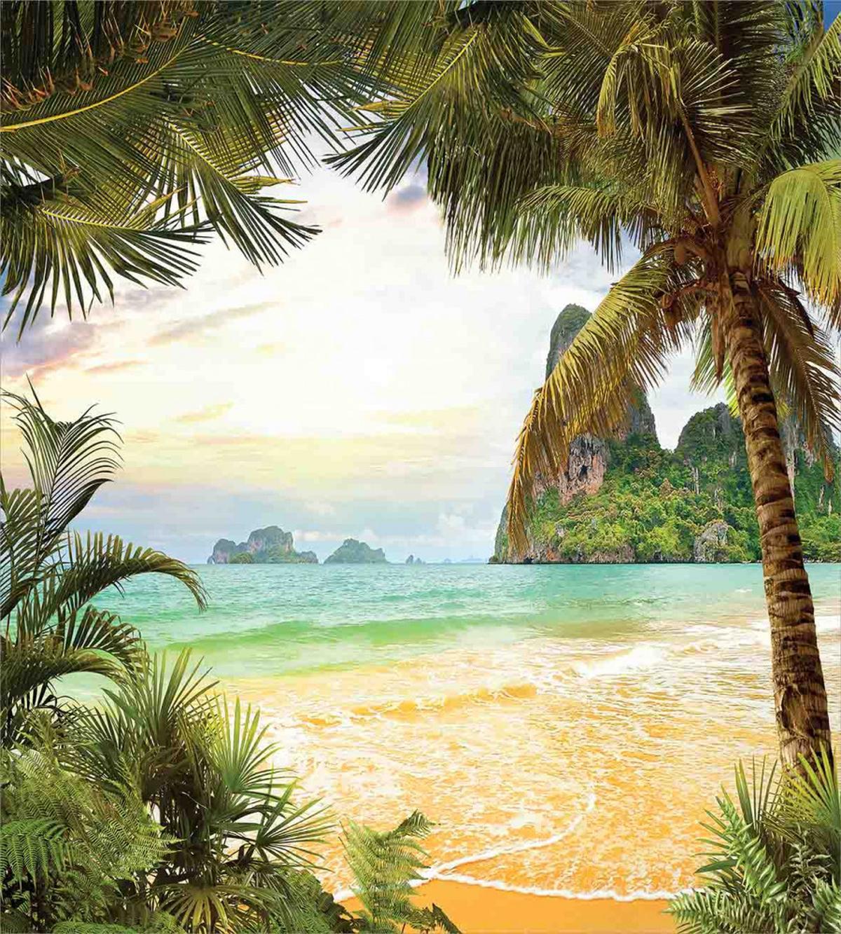 Palm Coconut Trees Beach — Pattern