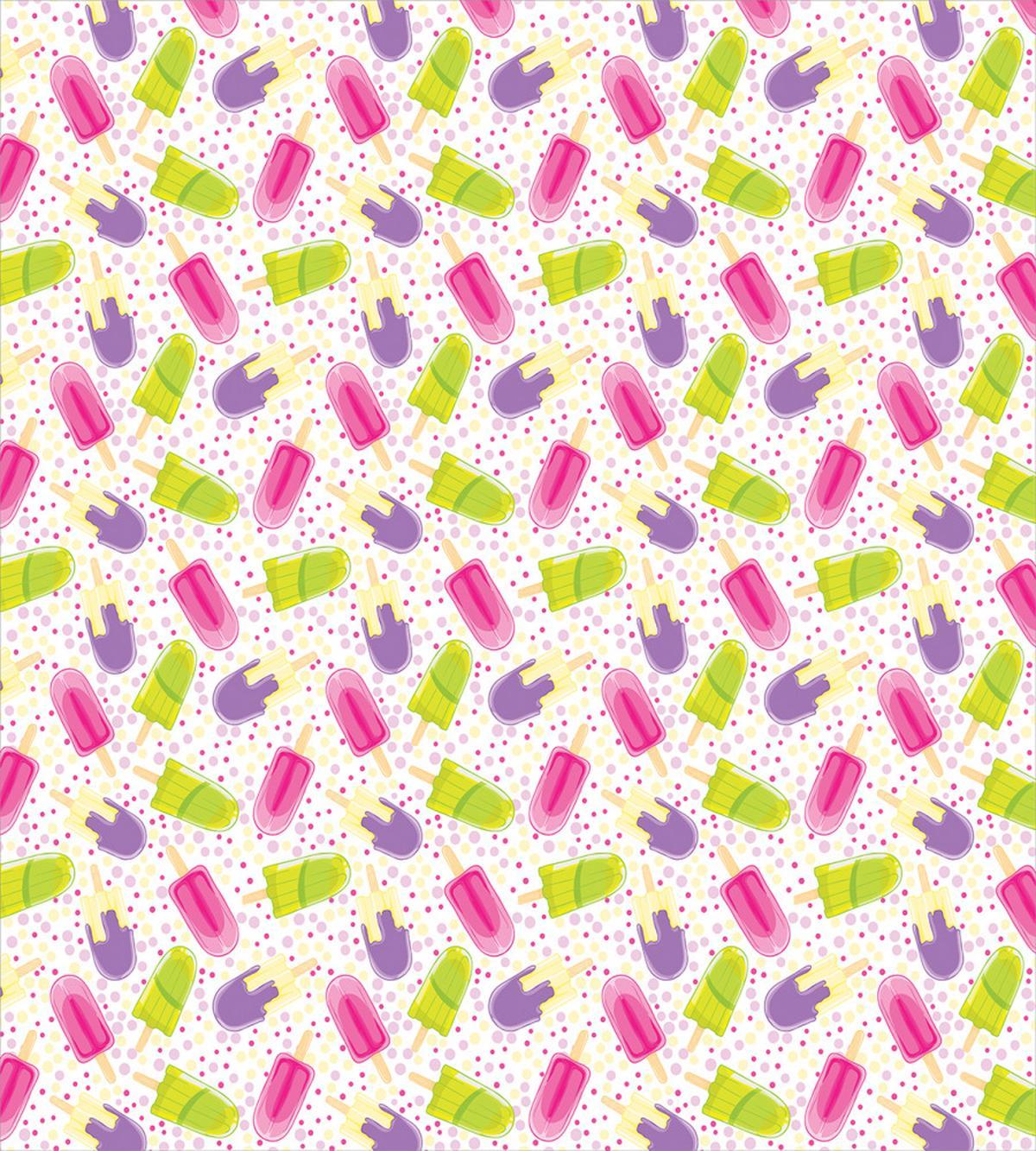 Cartoon Popsicle Dots — Pattern