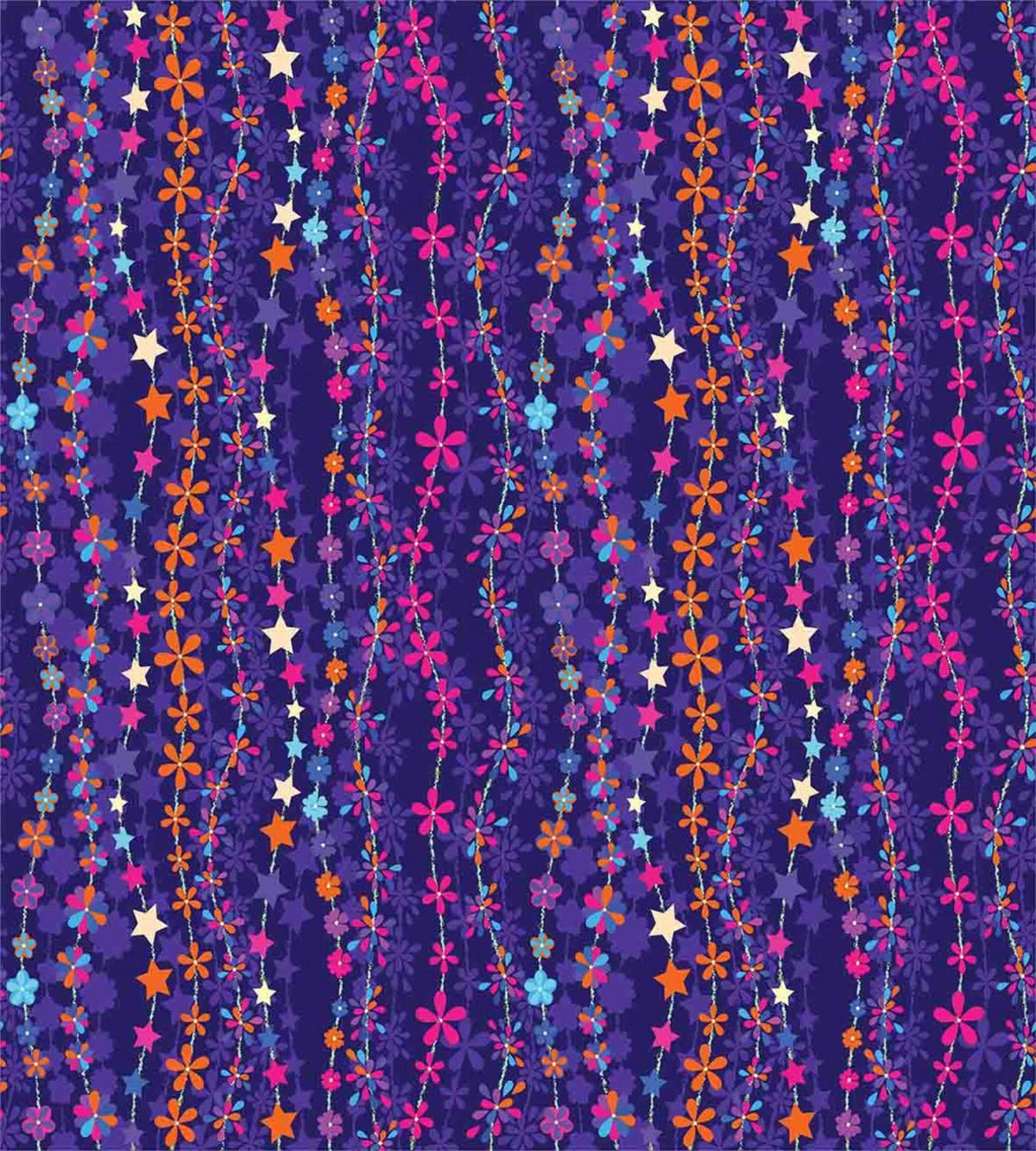 Wavy Stars and Blooms — Pattern