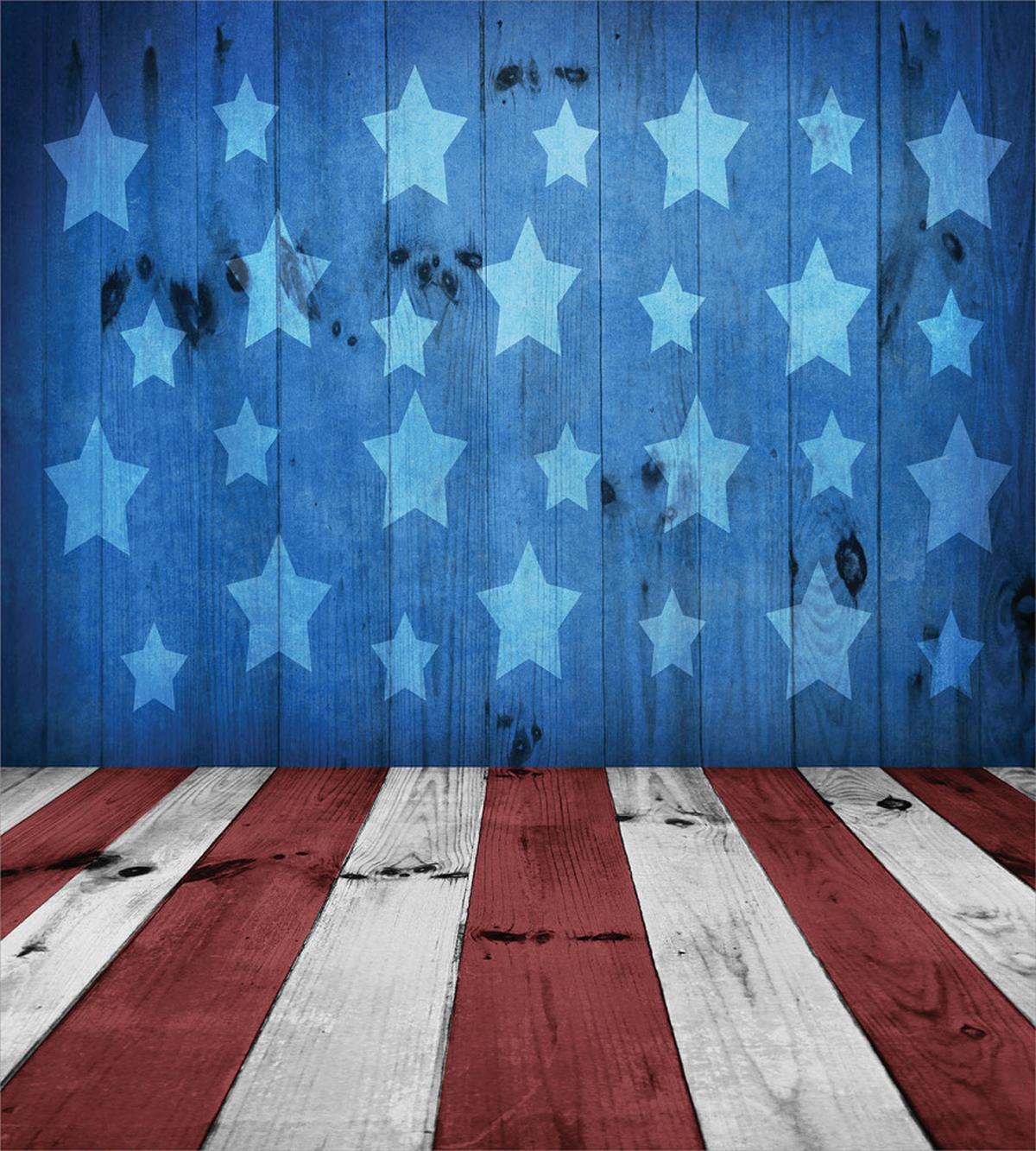 Grunge Stars Stripes — Pattern