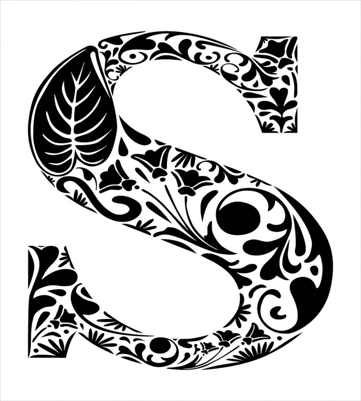 Floral Monochrome S — Pattern