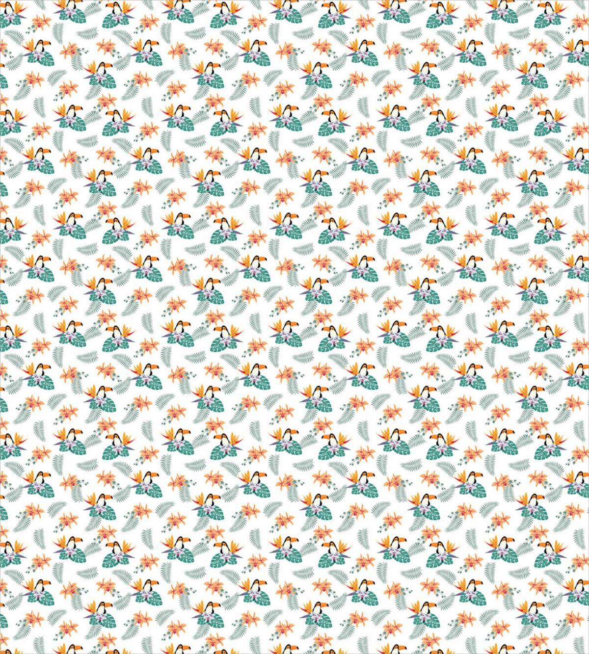 Foxwood and Orchid Flowers — Pattern