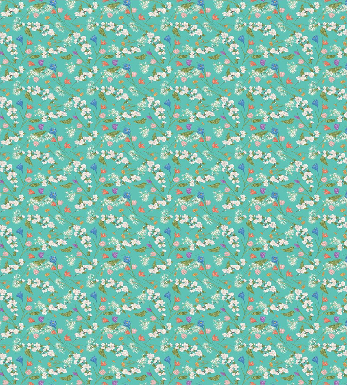 Budding Spring Time Flowers — Pattern