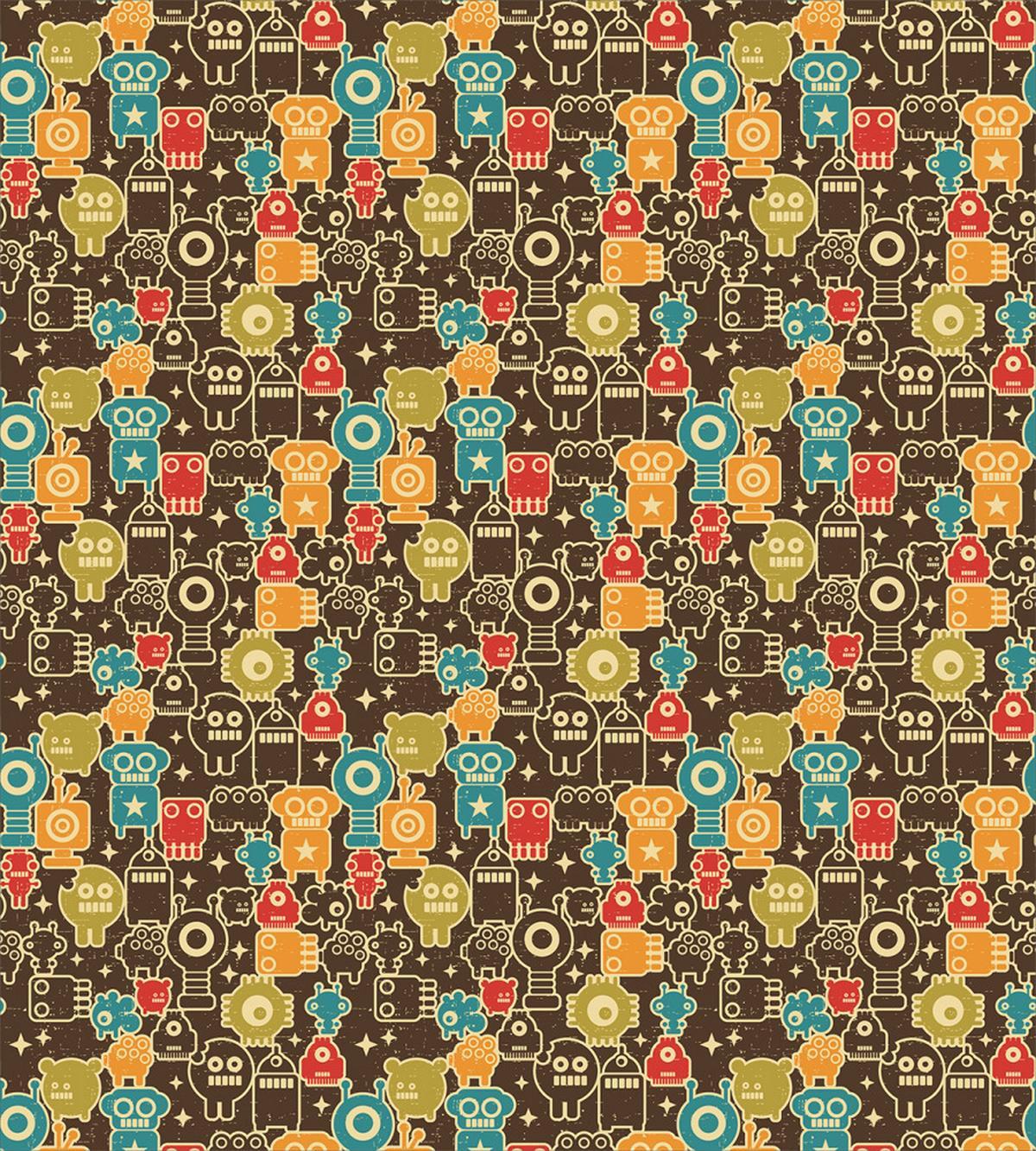 Robot Monsters in Space — Pattern