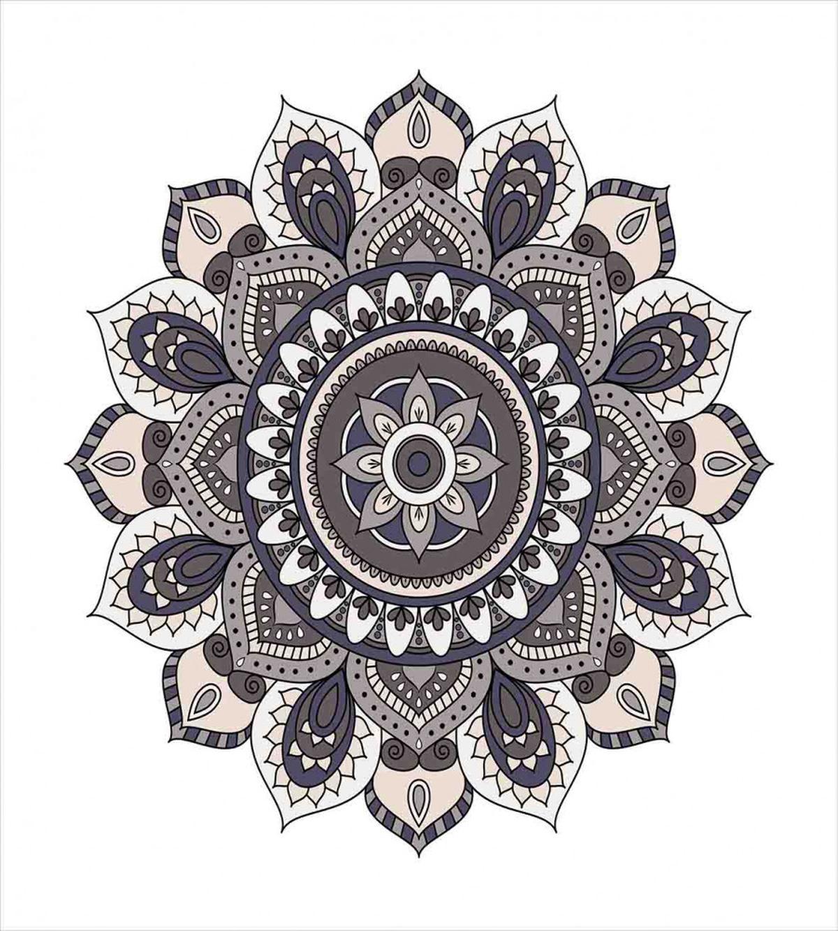 Oriental Mandala Yoga Motif — Pattern