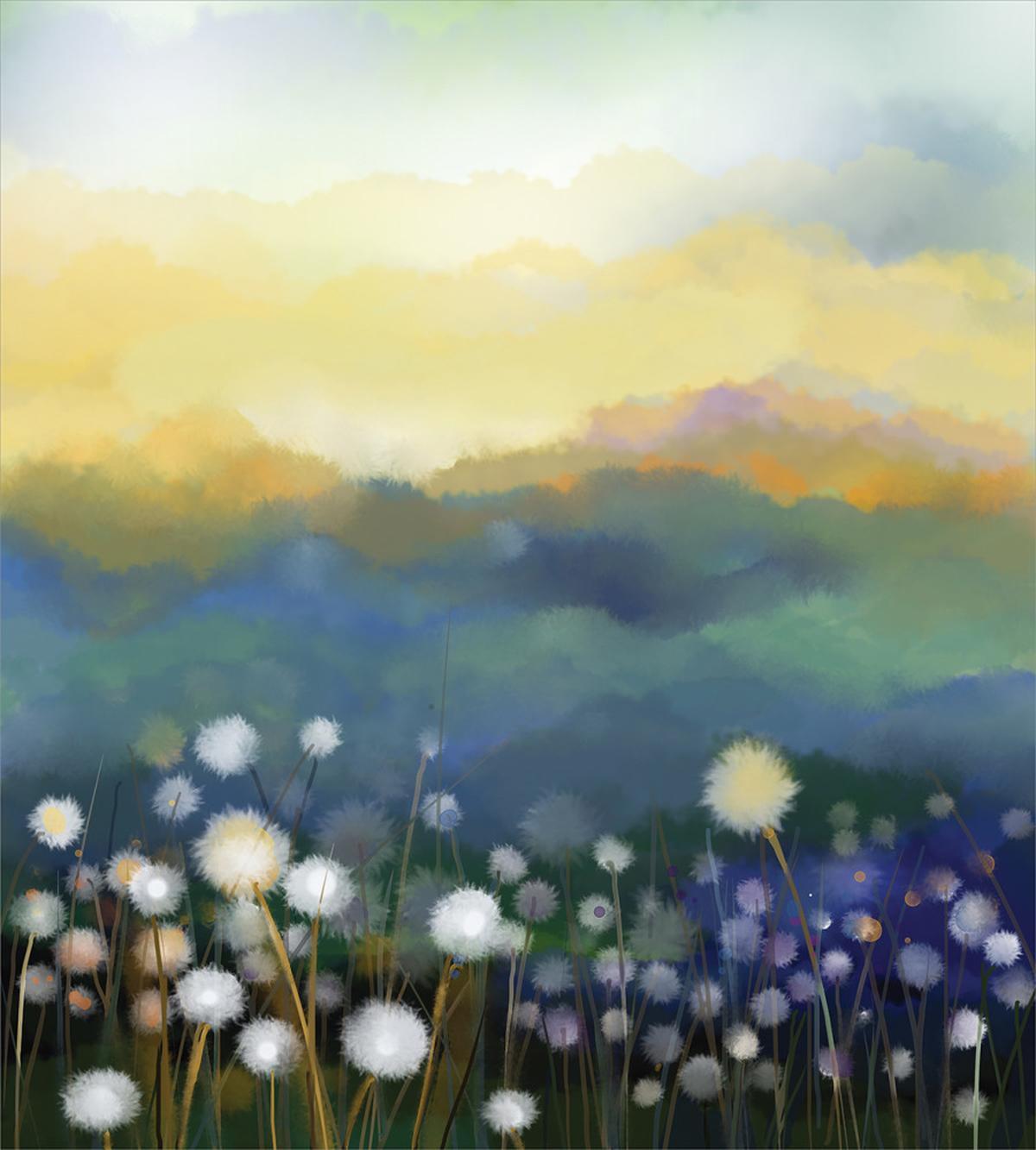 Oil Painting Flora — Pattern