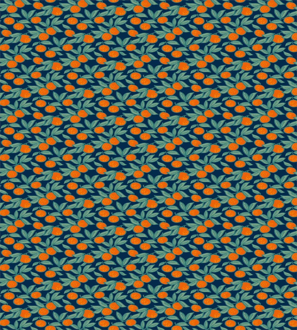 Mandarin Branches — Pattern