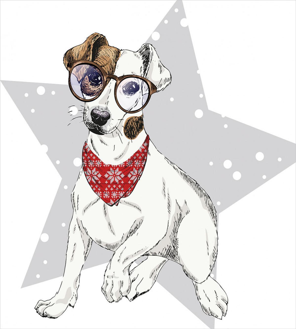 Sketch Style Terrier — Pattern