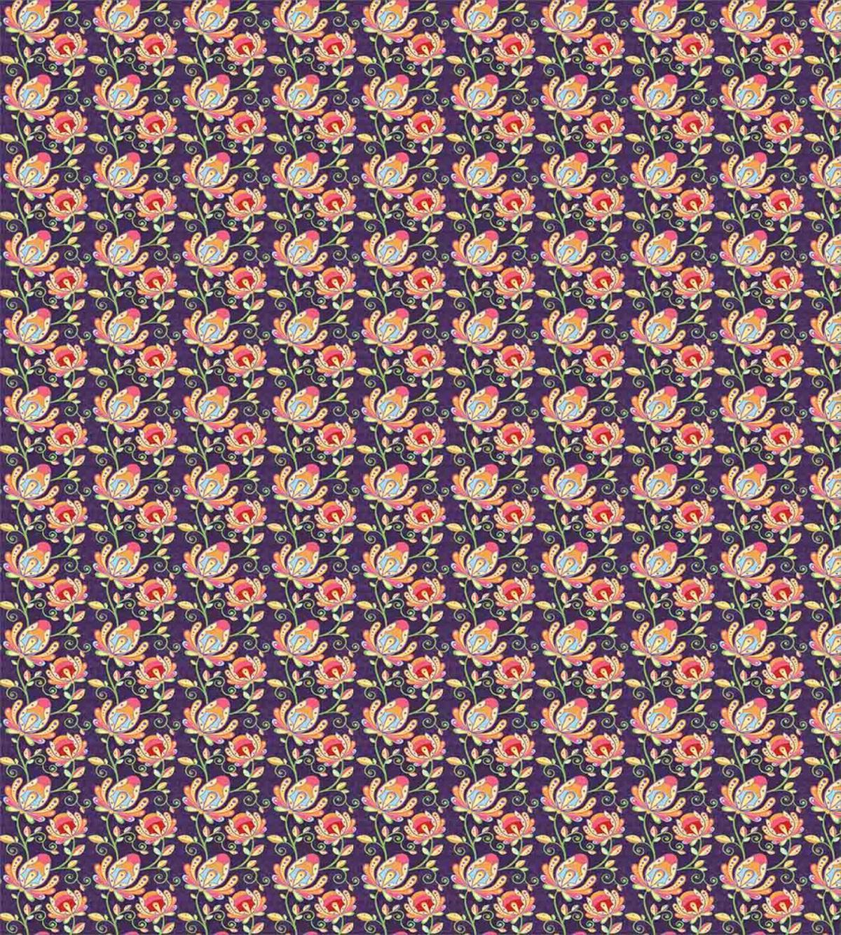 Oriental Colorful Flora — Pattern