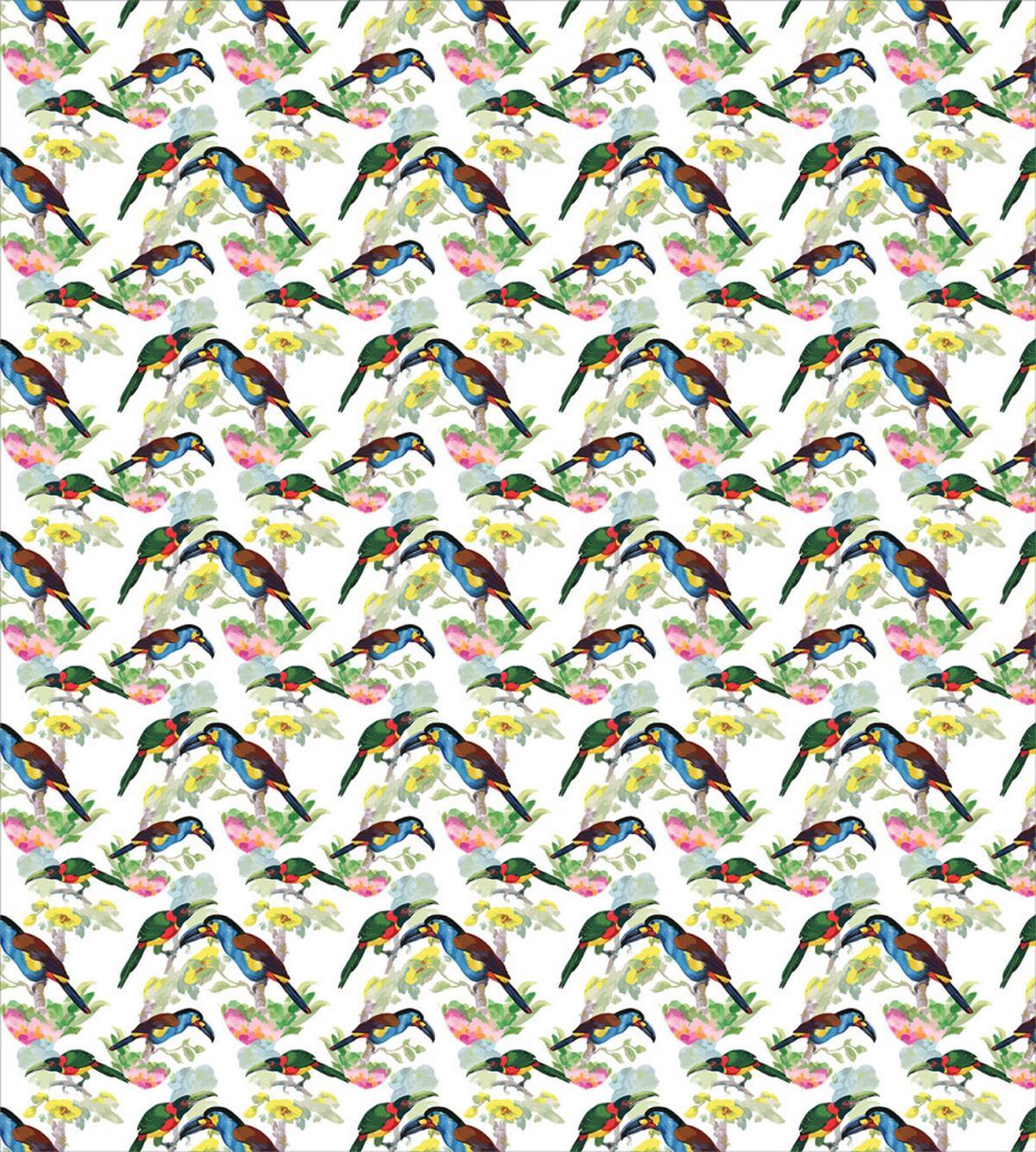 Toucans on Tropical Flora — Pattern