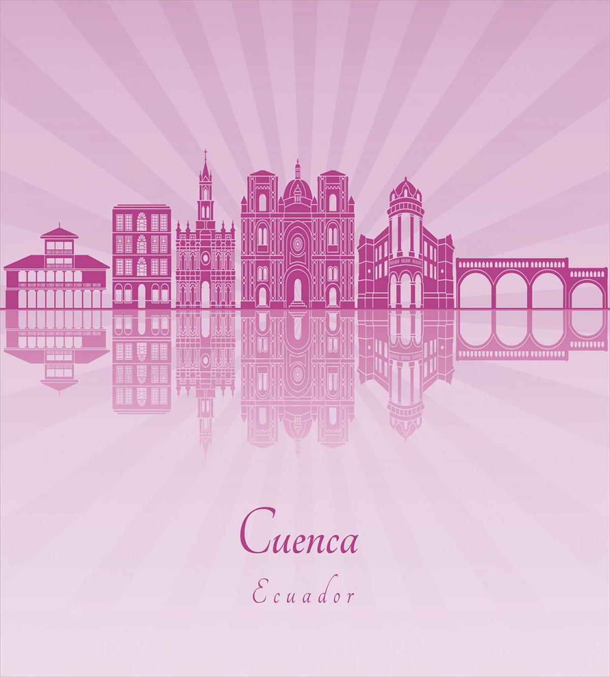 Cuenca City Skyline Travel — Pattern