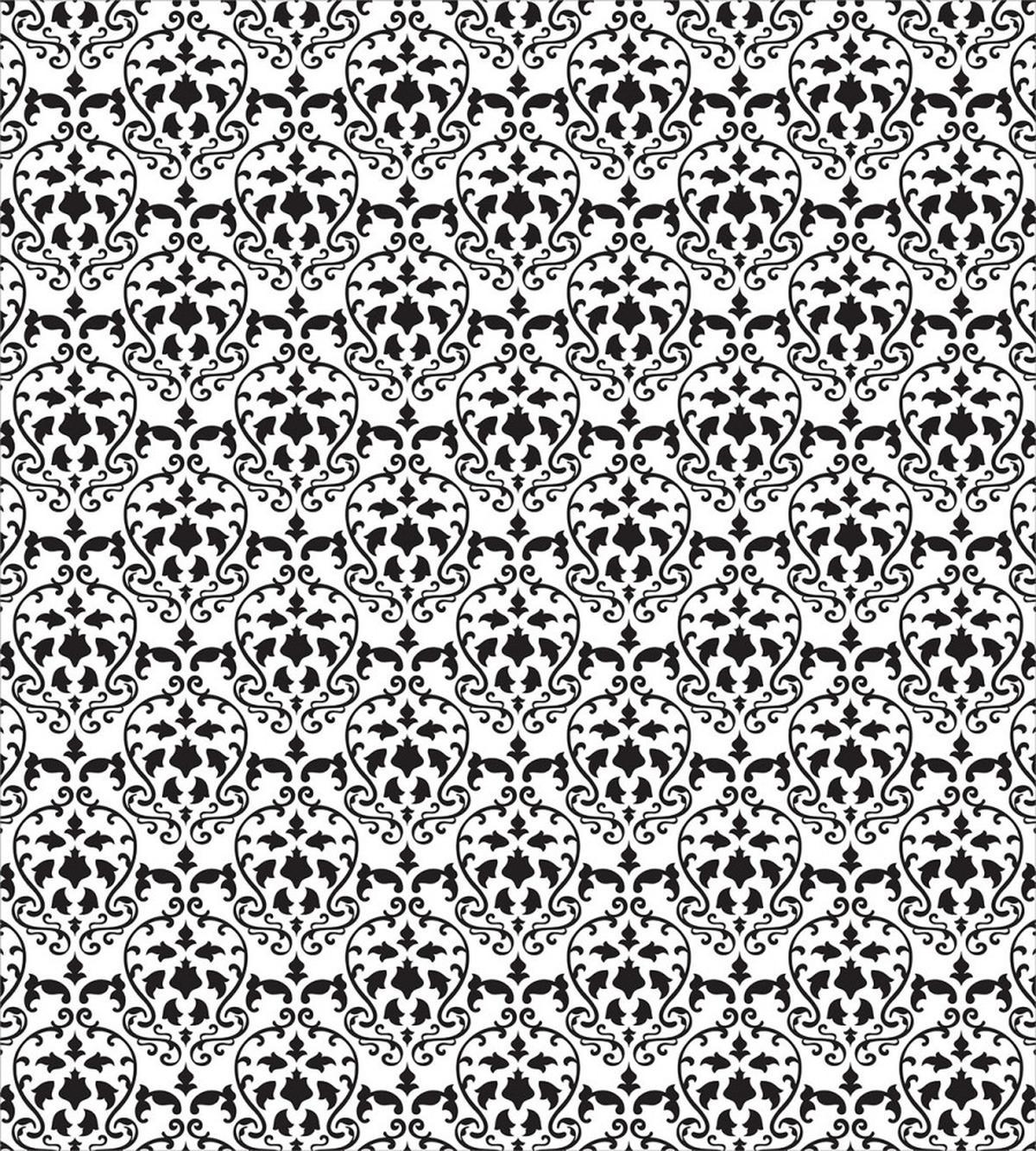 Damask Motifs Ivy Botany — Pattern