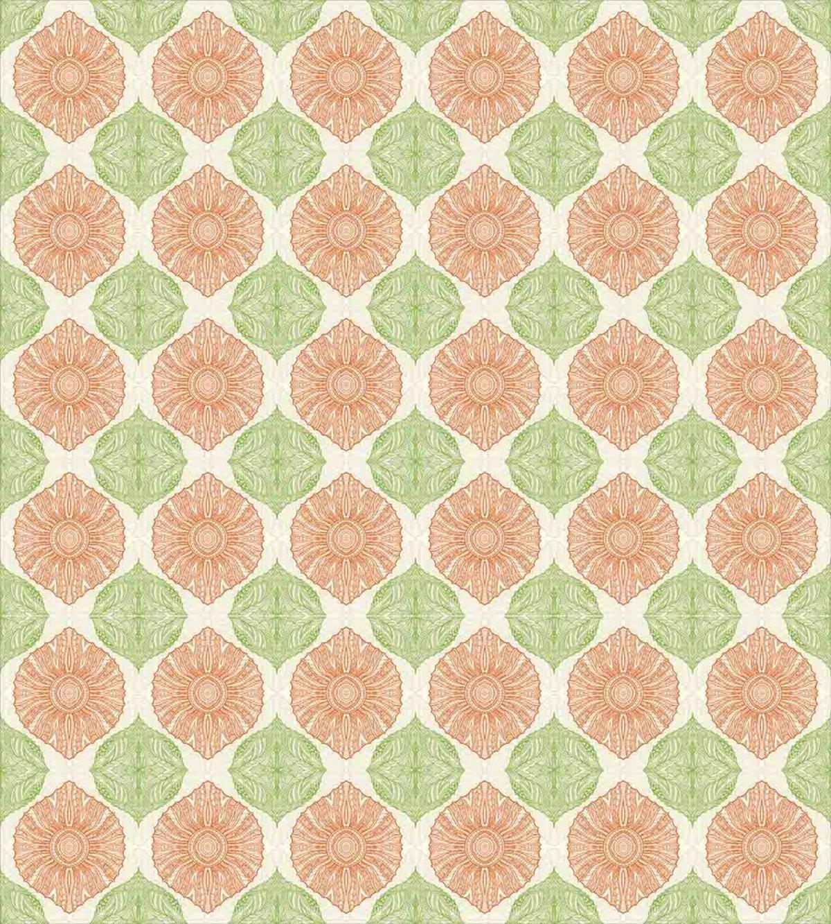 Far East Flowers Design — Pattern