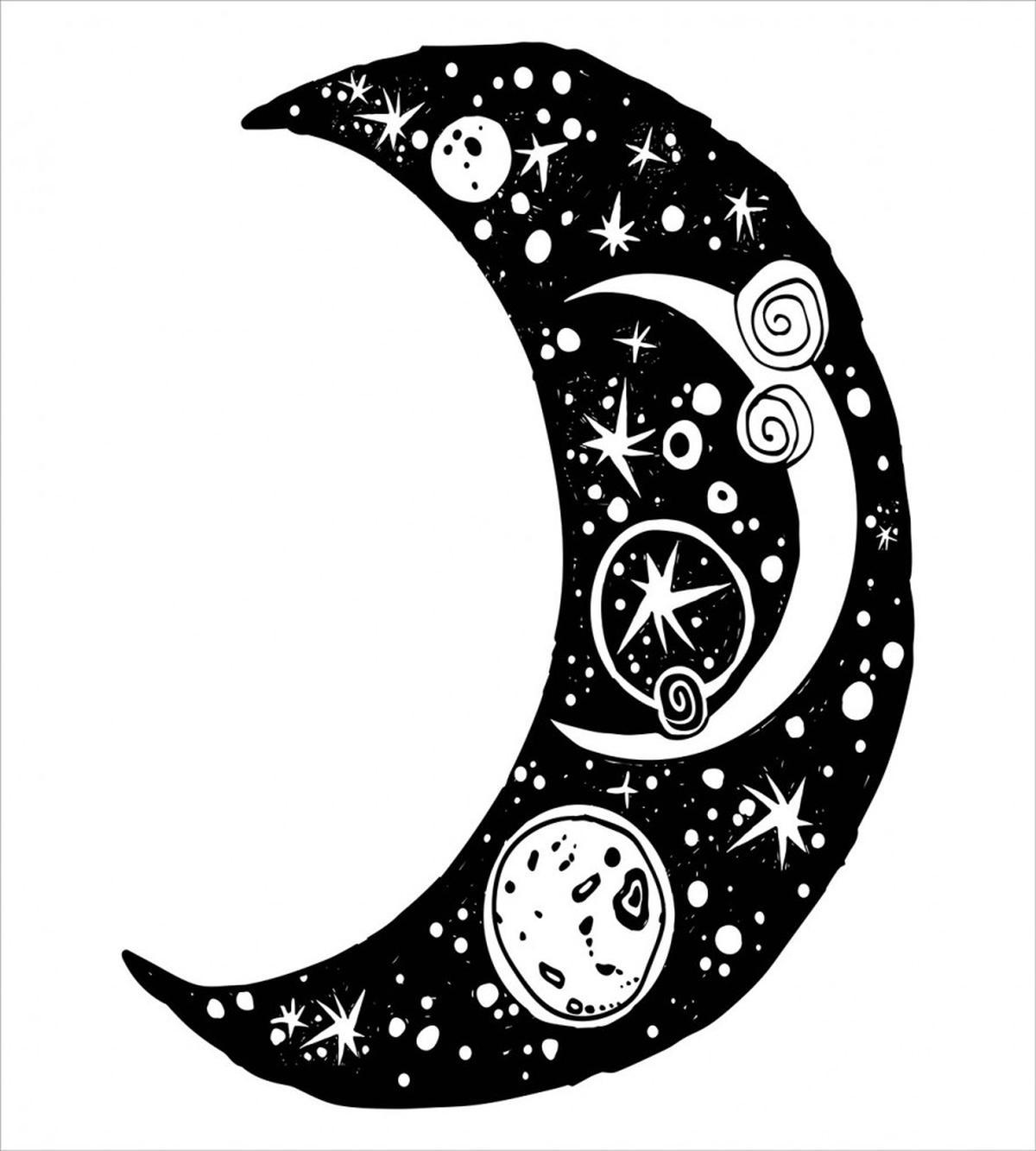Crescent Doodle — Pattern