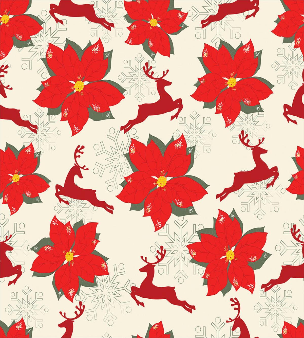 Poinsettia Reindeer — Pattern