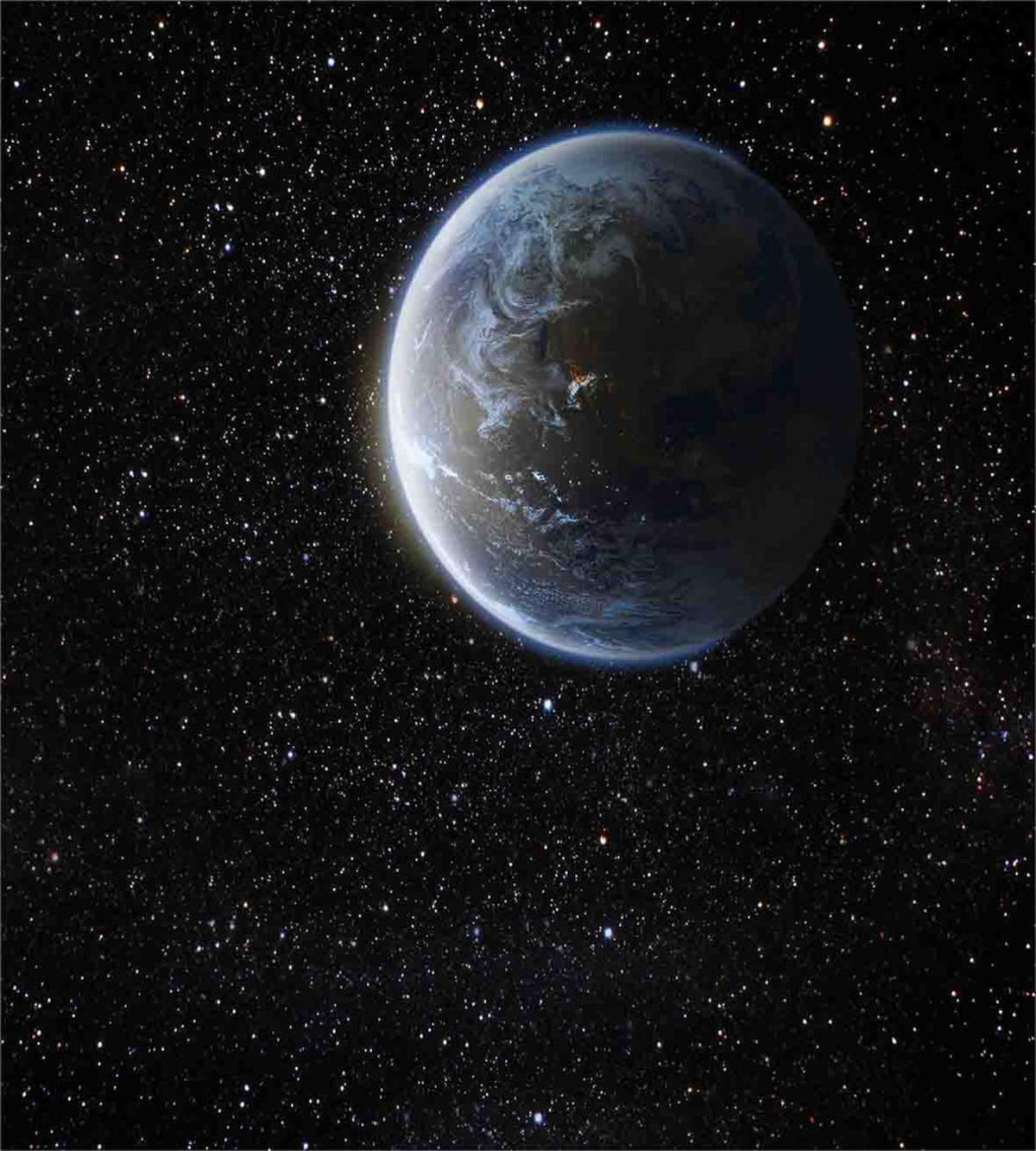 Moon Planet Earth Cosmos — Pattern
