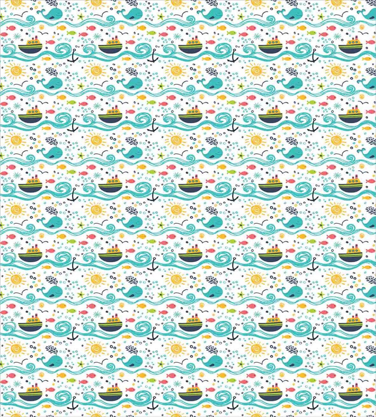 Sea Habitants and Sun — Pattern