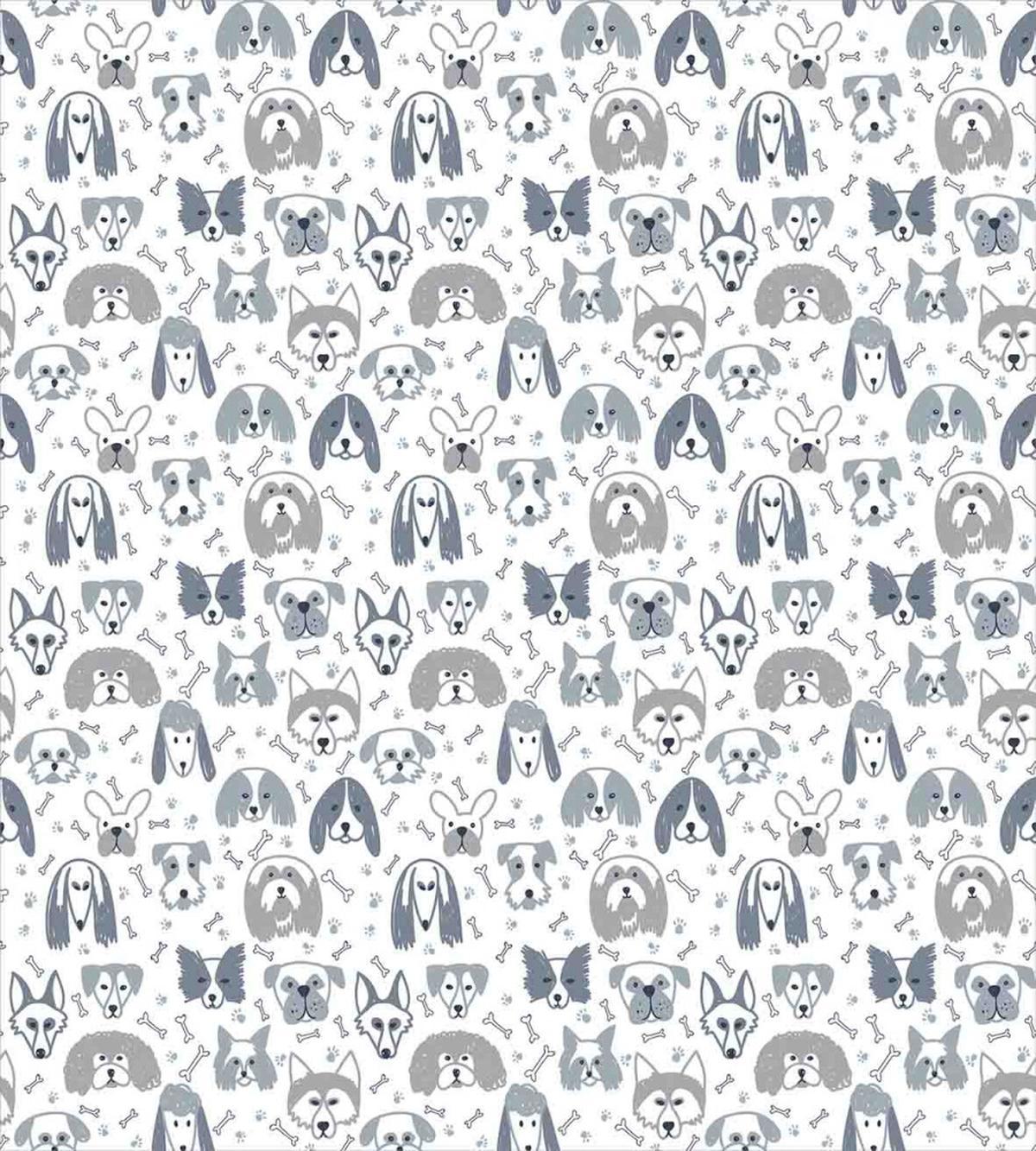 Childish Sketch Puppy Breed — Pattern