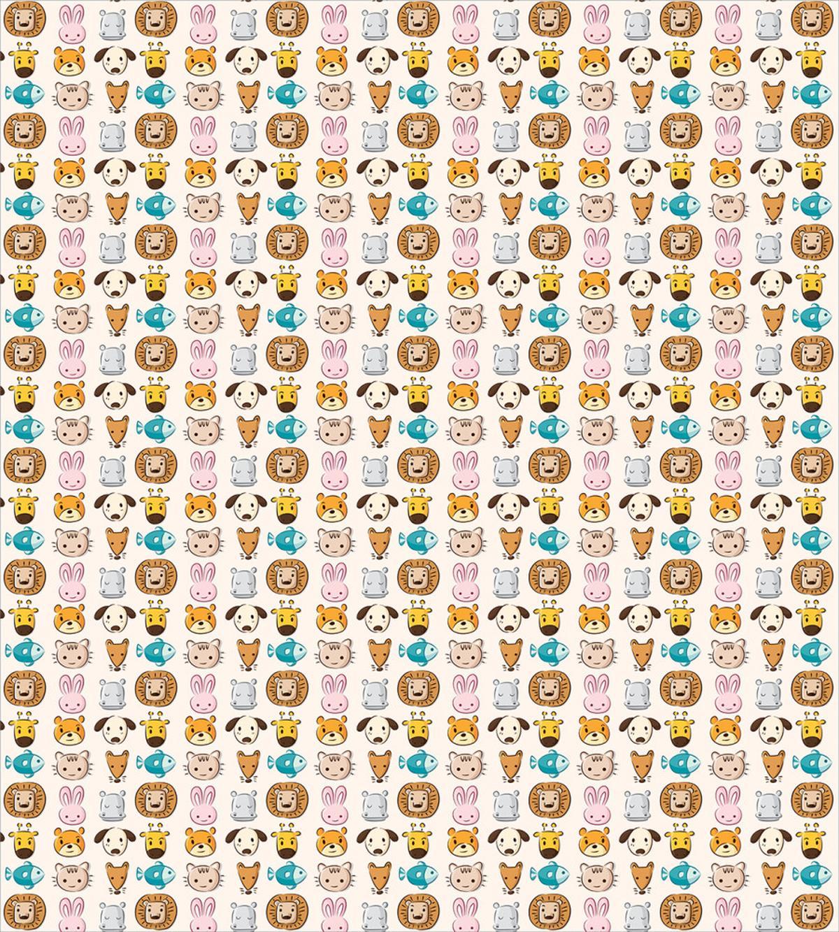 Caricature Style Animals — Pattern