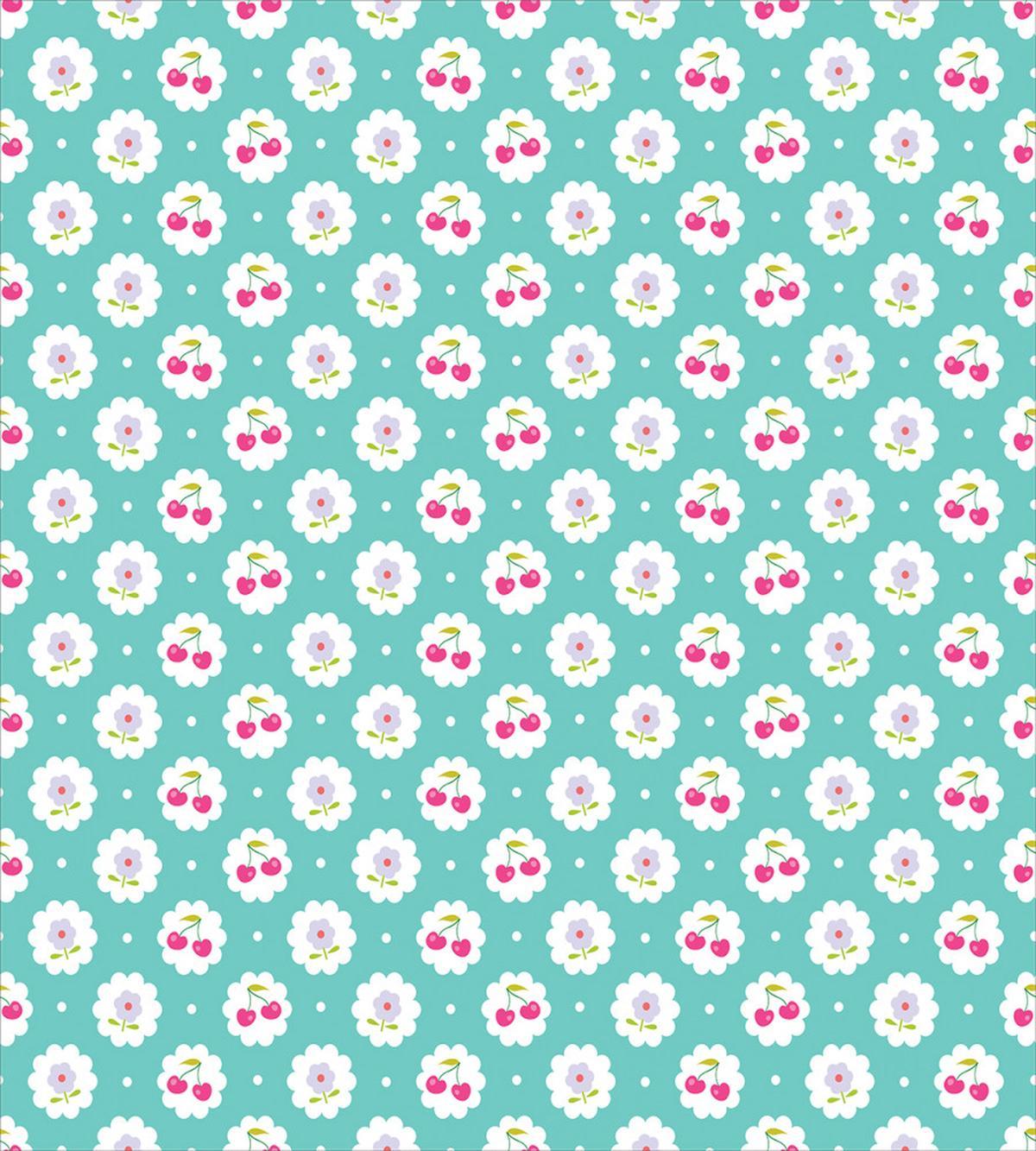 Cherry and Flowers — Pattern